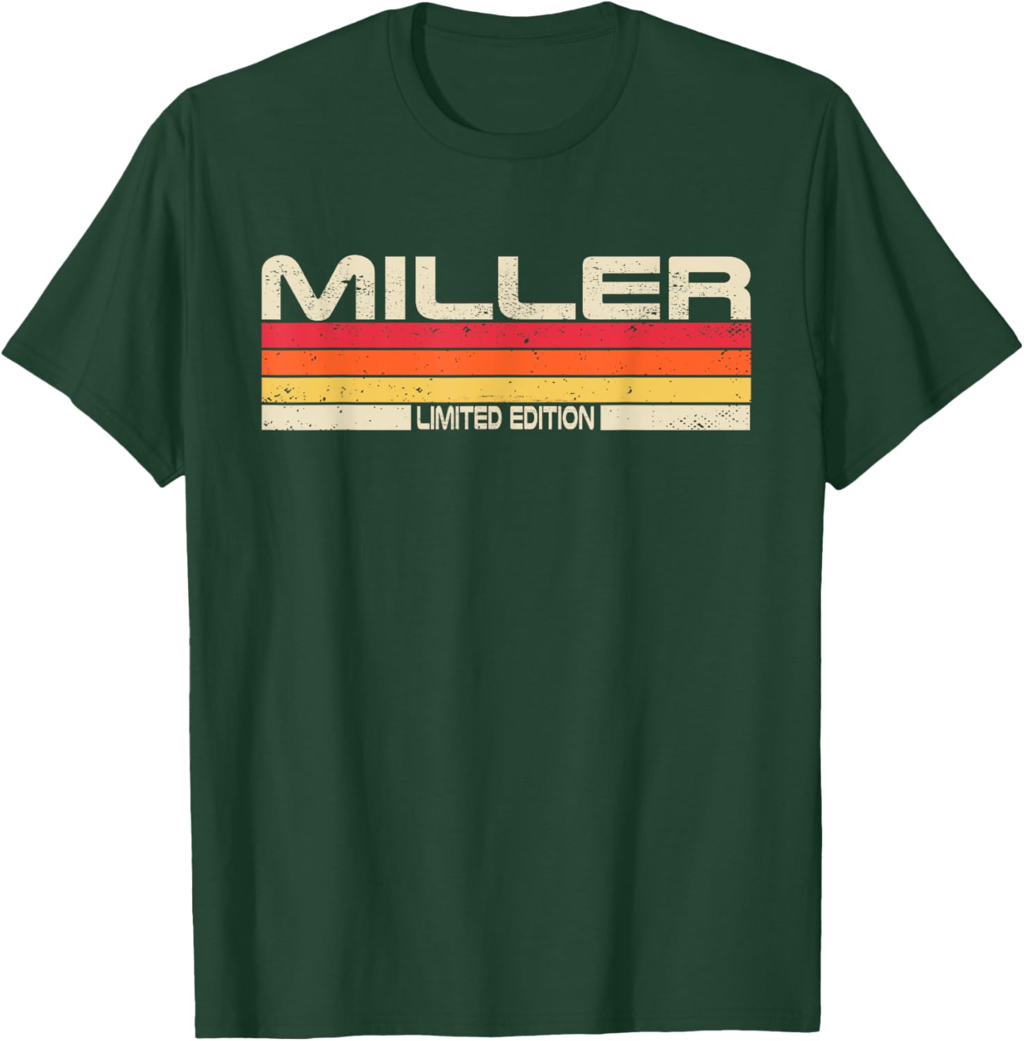 Miller Surname Birthday Family Reunion 80s 90s Sunset T-Shirt - T-Shirt | Forest