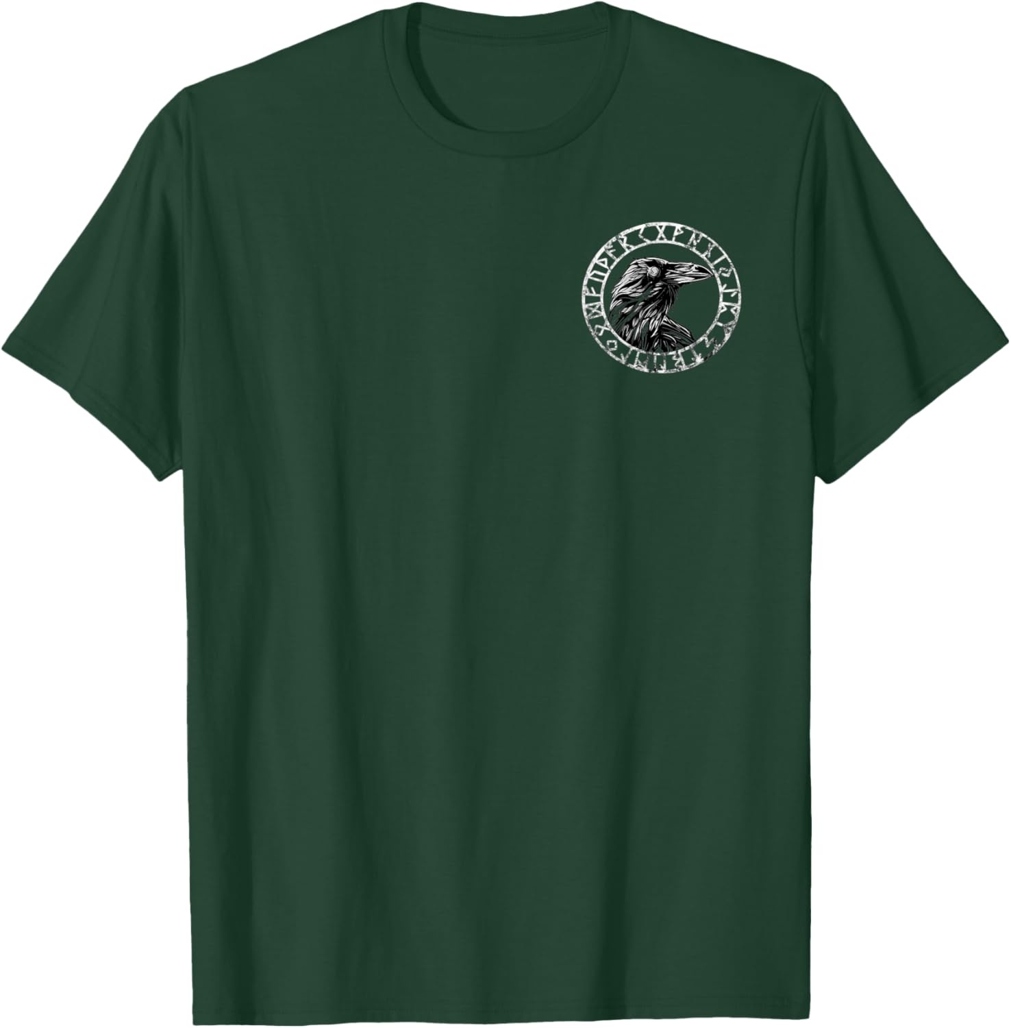Viking Vegvisir Rune Compass Pagan Odin Raven Nordic T-Shirt - T-Shirt | Forest