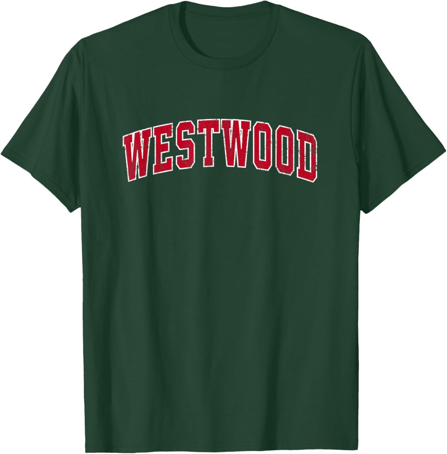 Westwood New Jersey NJ Vintage Sports Design Red Design T-Shirt - T-Shirt | Forest