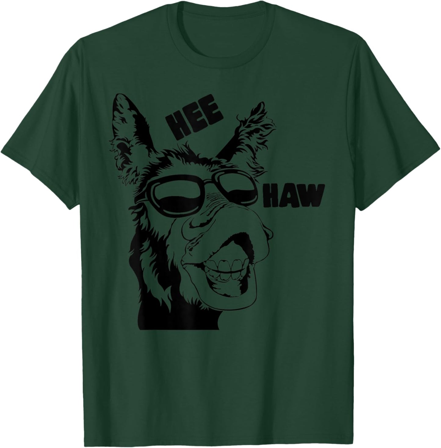 Sweet & Simple Christmas Stuff Hee Haw Cool Donkey - Kids & Adults - Grey - Small - Short Sleeve T-Shirt - T-Shirt | Forest