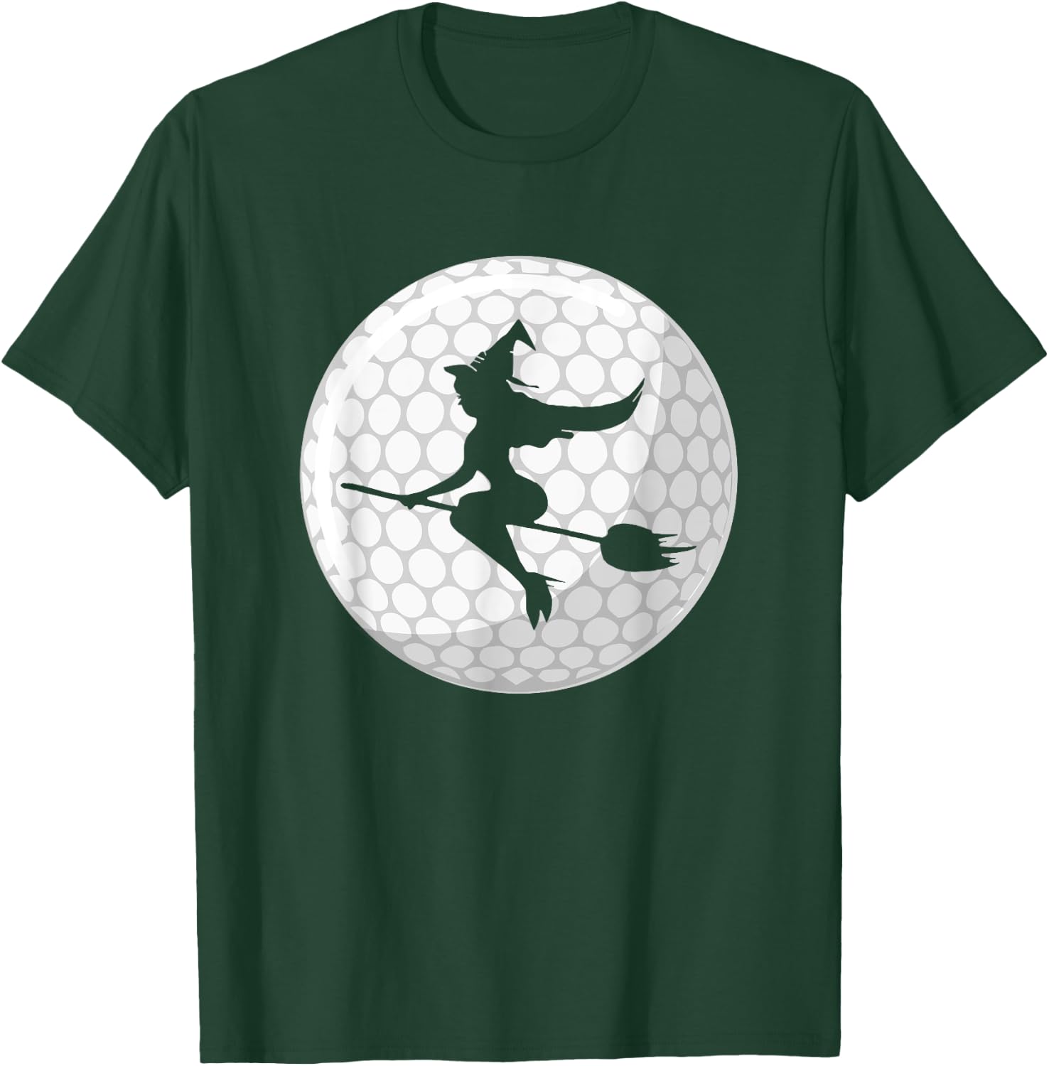 Halloween Witch Golf Player T-Shirt - T-Shirt | Forest