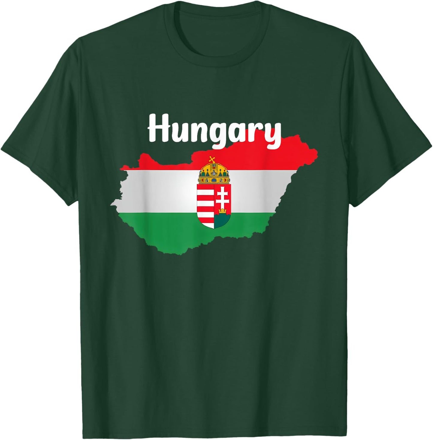Hungary , Hungarian maps, Hungary flag shirt T-Shirt - T-Shirt | Forest