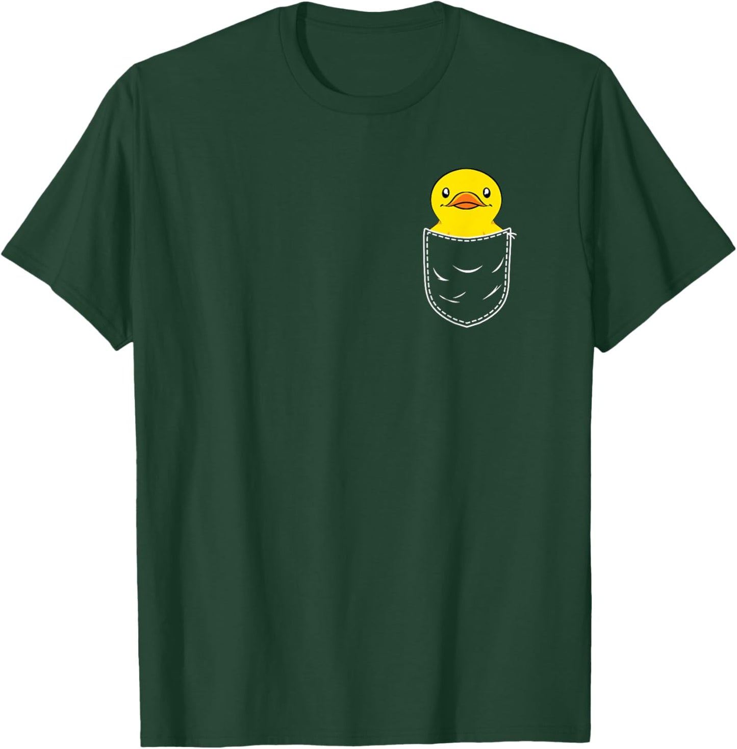 Pocket Ducky Bath Toy Duckling Cute Duckie Rubber Duck T-Shirt - T-Shirt | Forest
