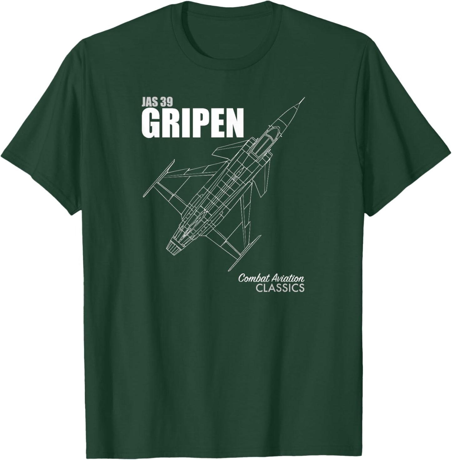 JAS 39 Gripen T-Shirt - T-Shirt | Forest