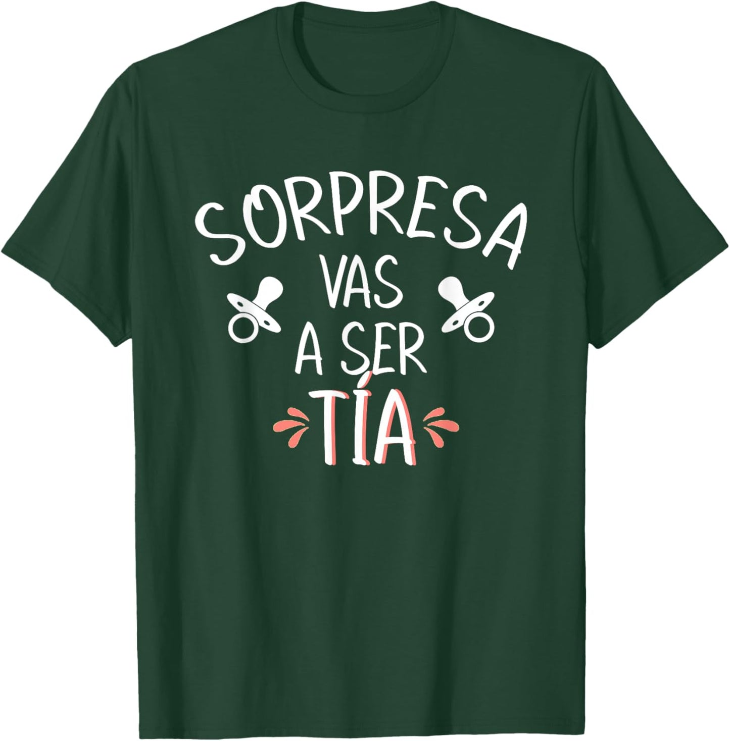 Vas A Ser Tia Sorpresa De Embarazo Para Tia Spanish T-Shirt - T-Shirt | Forest