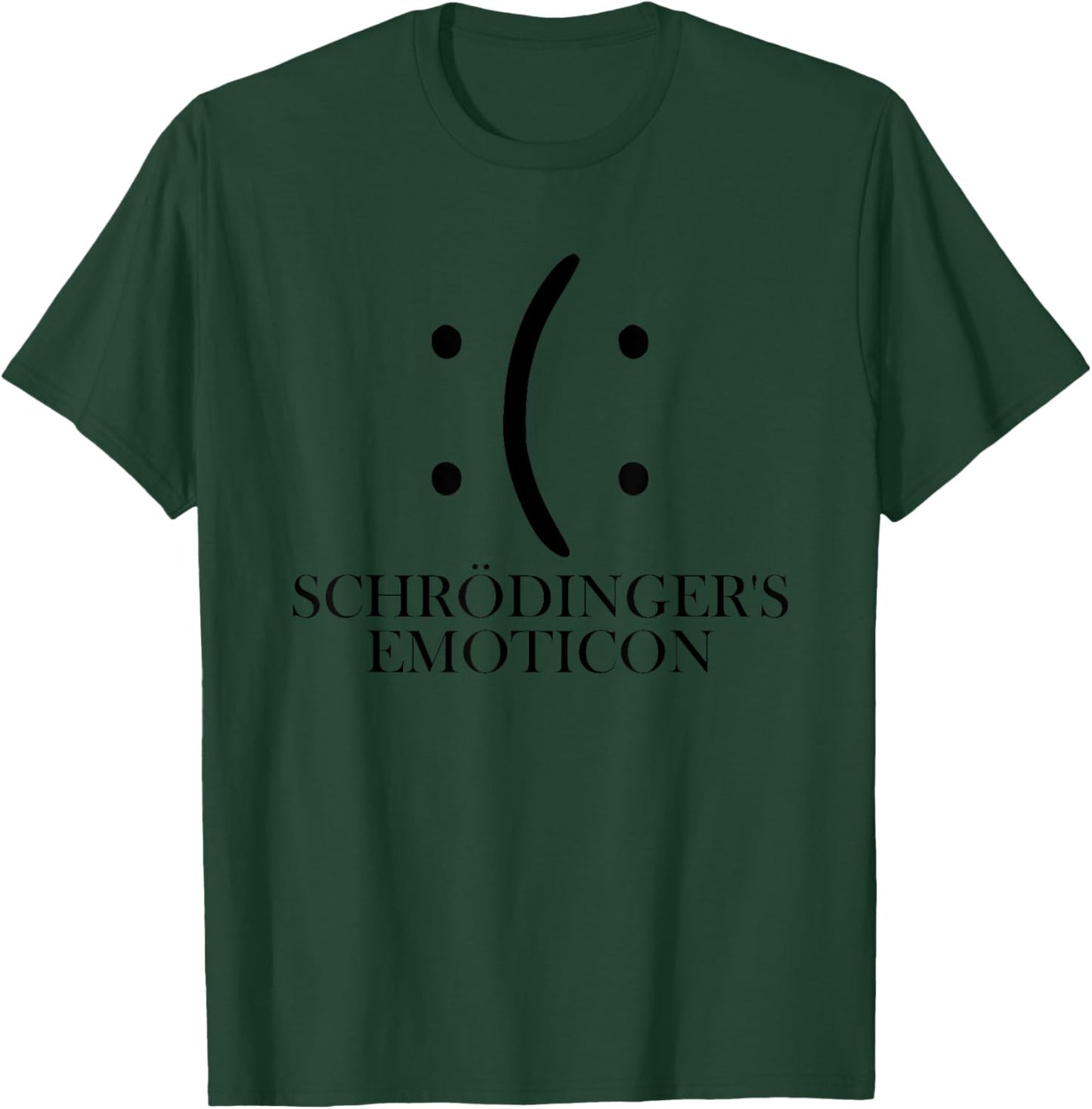 Schrodinger's Emoticon Physics Science Nerd Smile T-Shirt - T-Shirt | Forest
