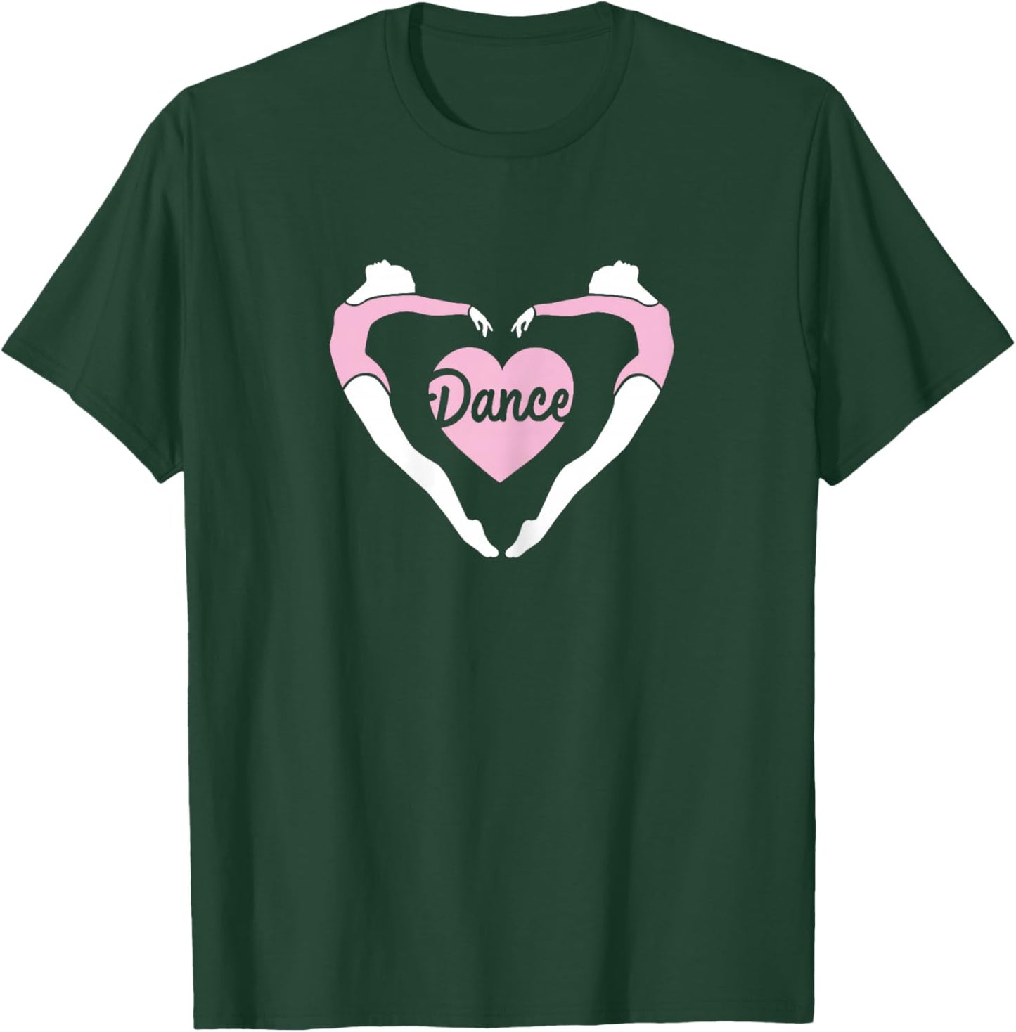 Threadrock Women's Dance Heart Love T-Shirt - T-Shirt | Forest