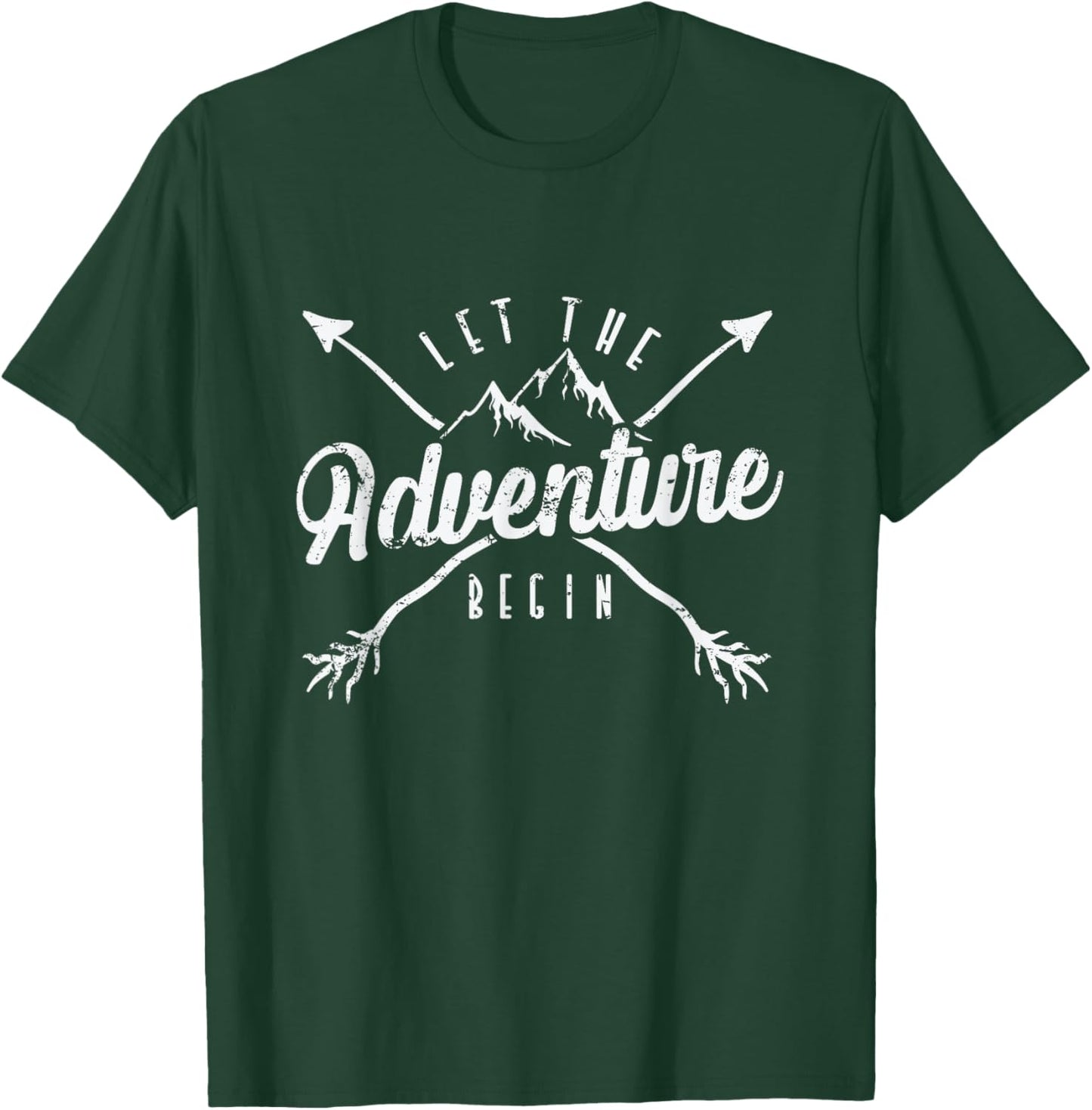Camping "Let The Adventure Begin" T-Shirt - T-Shirt | Forest