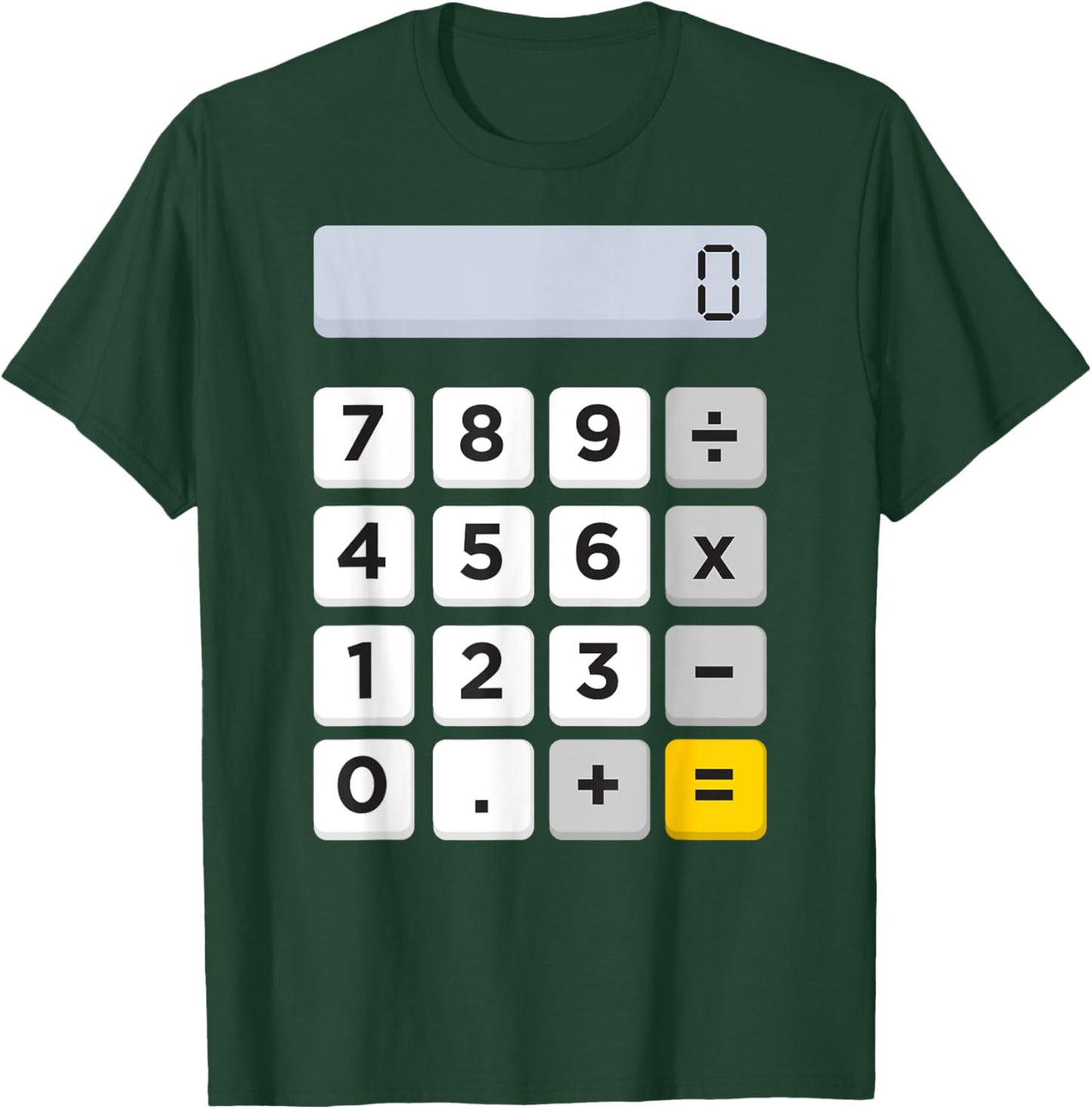 Calculator Halloween Costume Pretend I'm A Calculator T-Shirt - T-Shirt | Forest