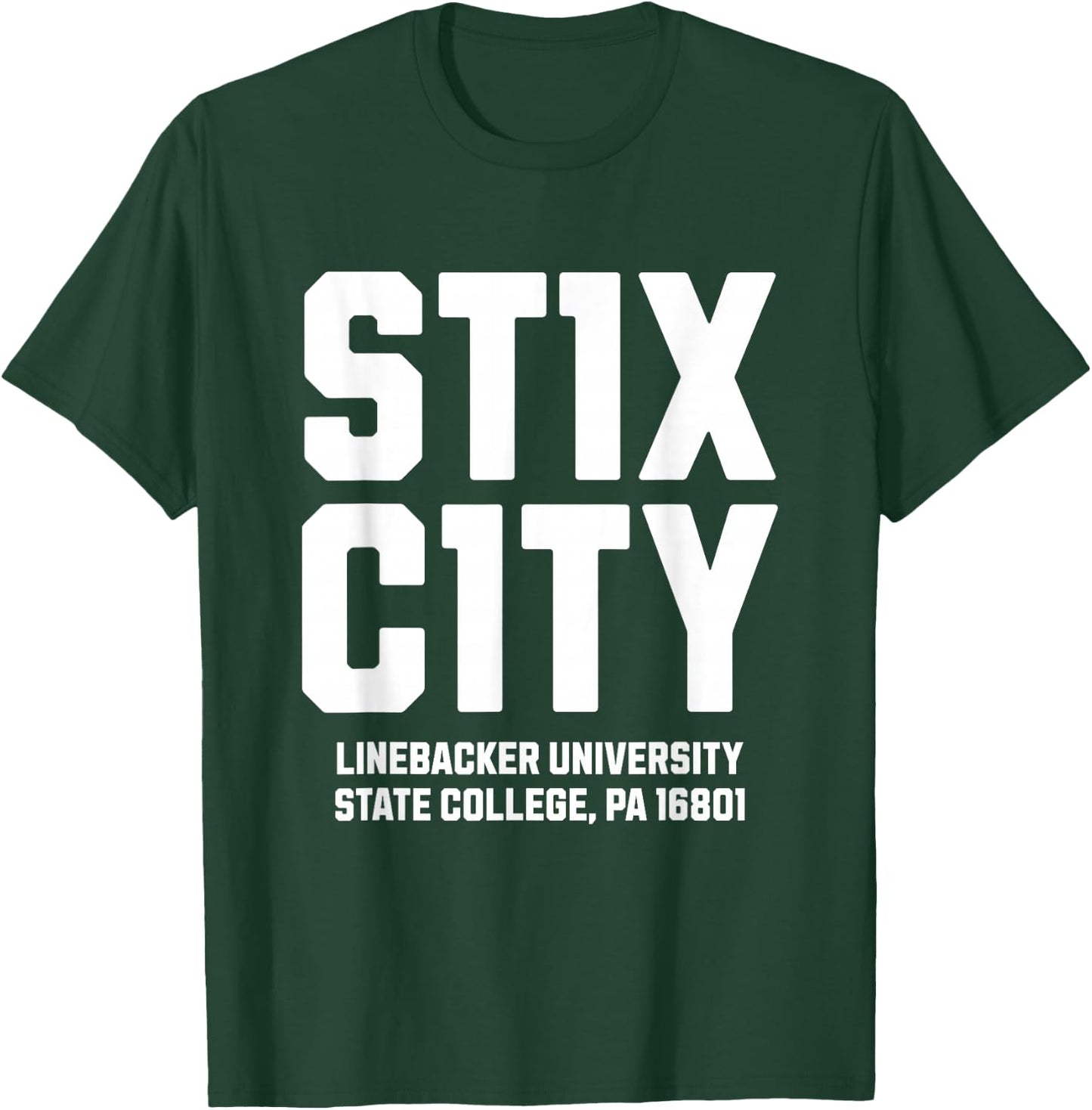 Stick City Linebacker University State College PA Number 11 Number Eleven College Football - Blue, Small T-Shirt - T-Shirt | Forest