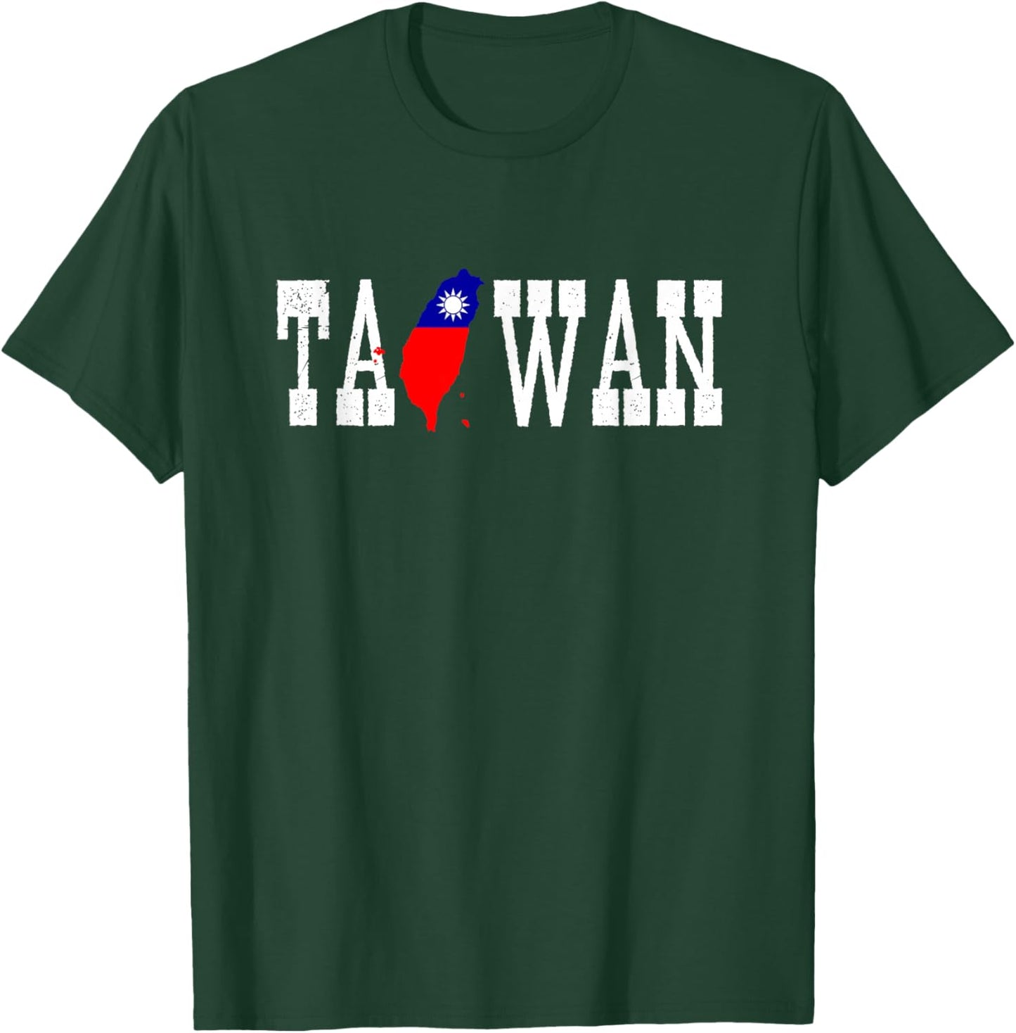 Taiwan Jersey for Love Taiwan Flag Silhouette Taiwanese T-Shirt - T-Shirt | Forest