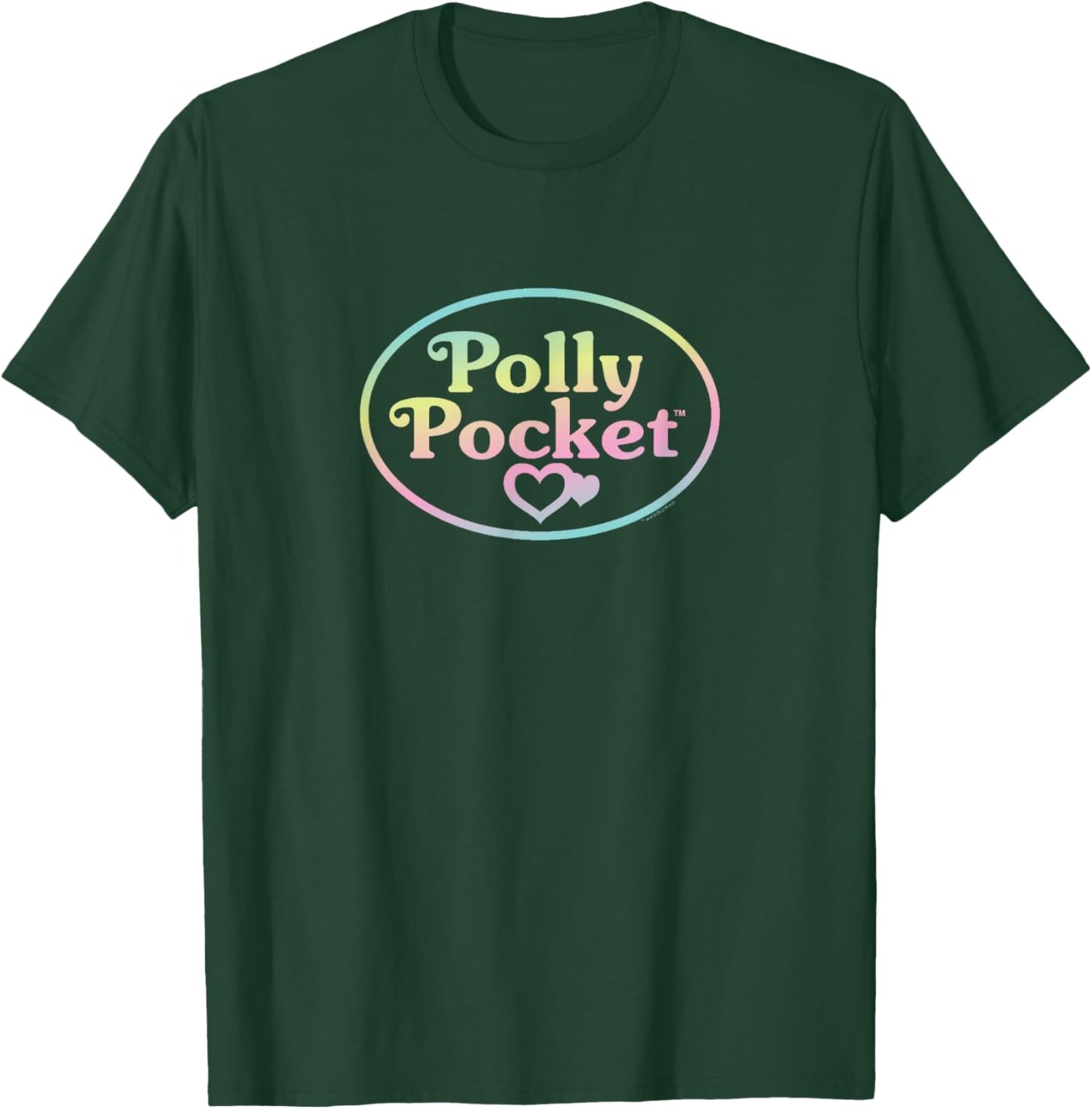 Polly Pocket - Polly Pocket Rainbow Ombre Logo T-Shirt - T-Shirt | Forest