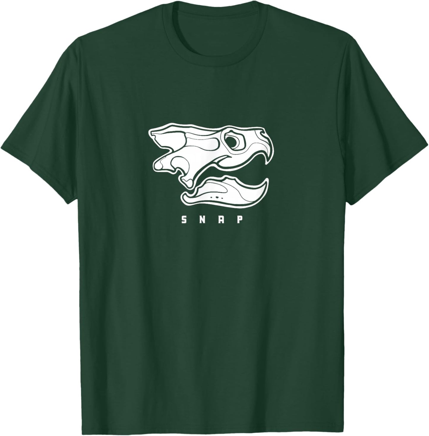 Common snapping turtle skull, side view. For reptiles lovers T-Shirt - T-Shirt | Forest