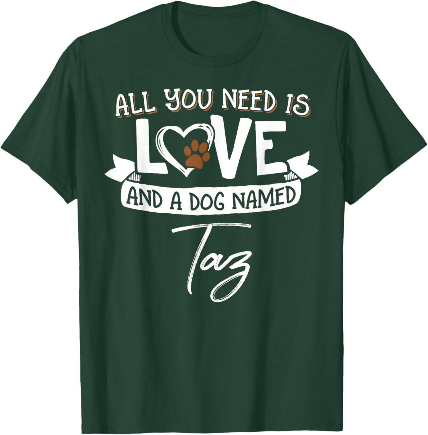Cute Dog Named Taz Shirt and Men T-Shirt - T-Shirt | Forest