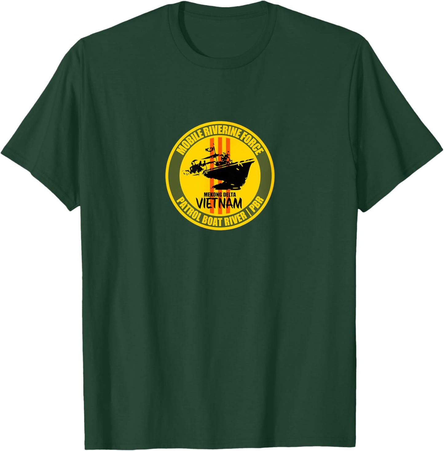 Mobile Riverine Force Mekong Delta Vietnam Veterans Day Xmas T-Shirt - T-Shirt | Forest