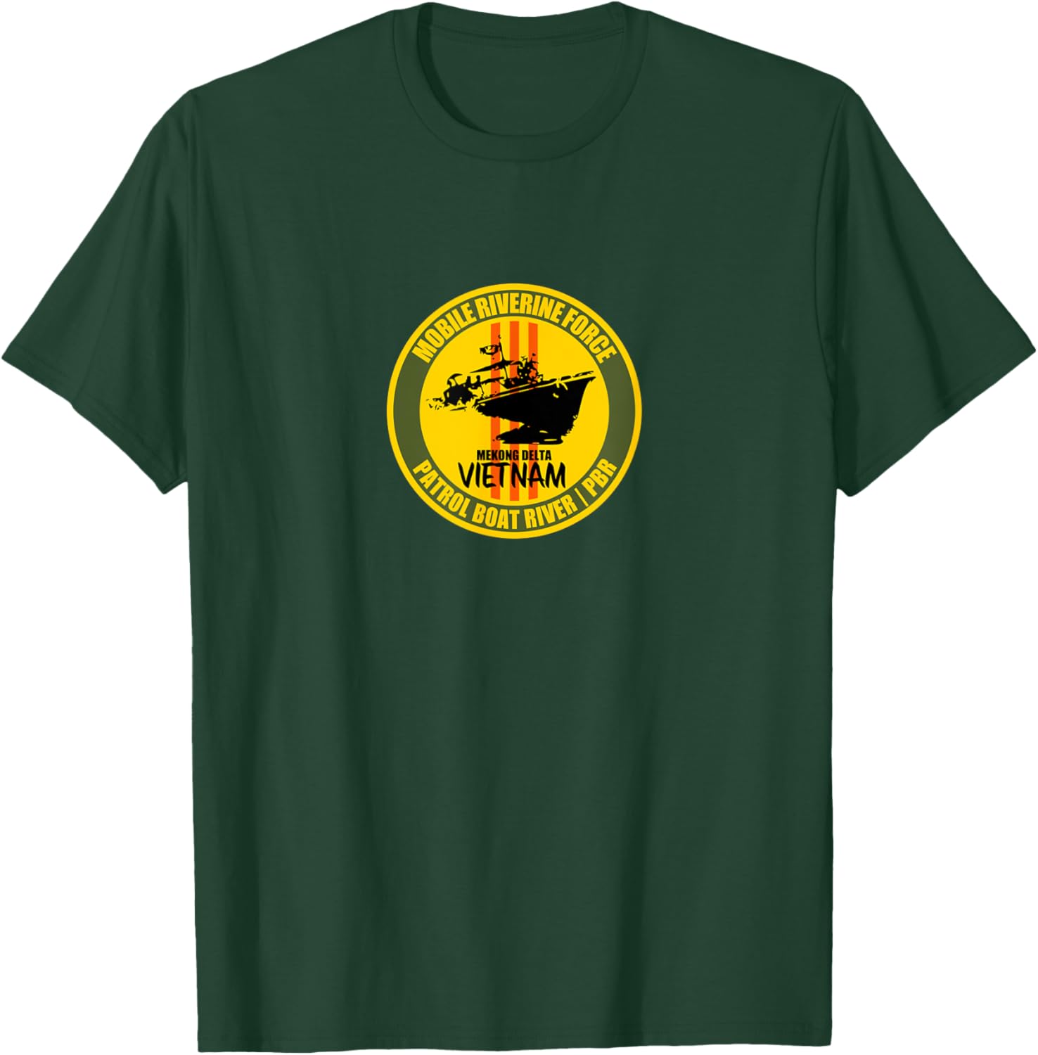 Mobile Riverine Force Mekong Delta Vietnam Veterans Day Xmas T-Shirt - T-Shirt | Forest
