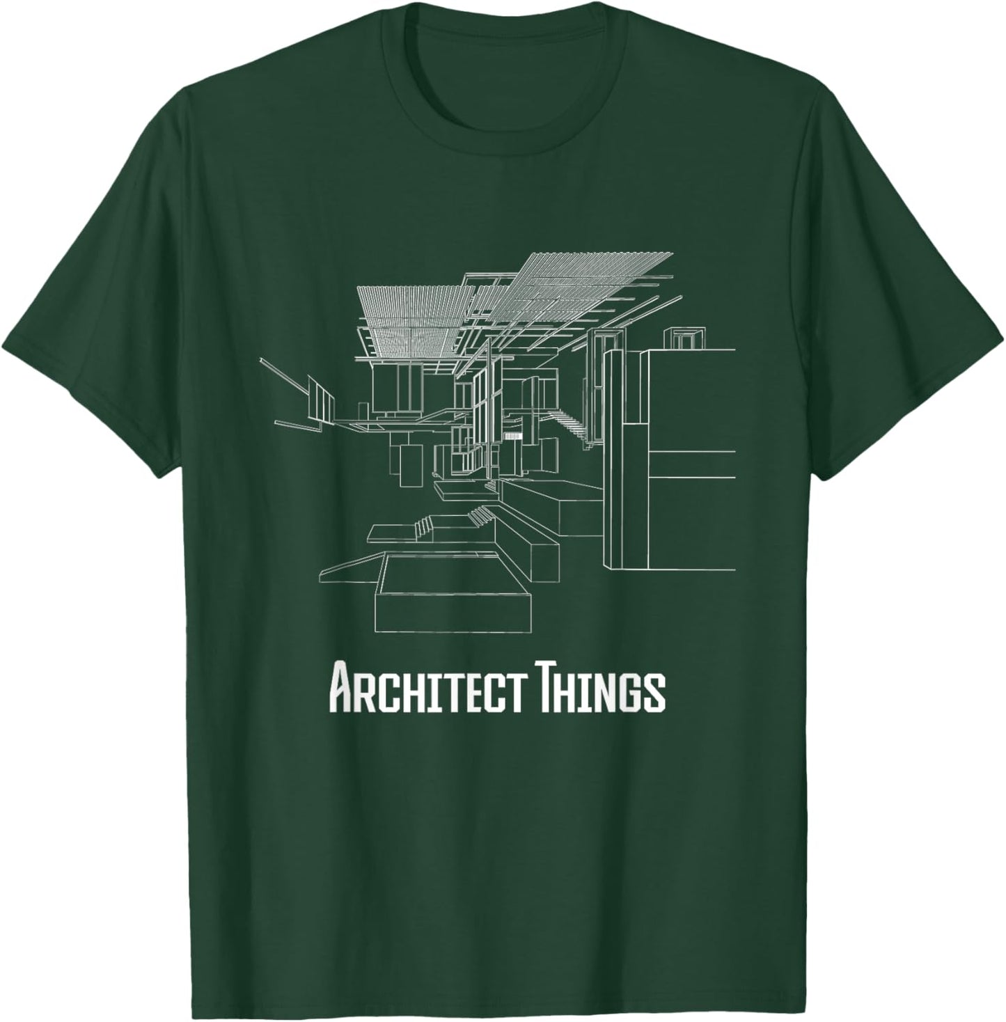 Architect Things - Architecture Artwork Designer Planner T-Shirt - T-Shirt | Forest