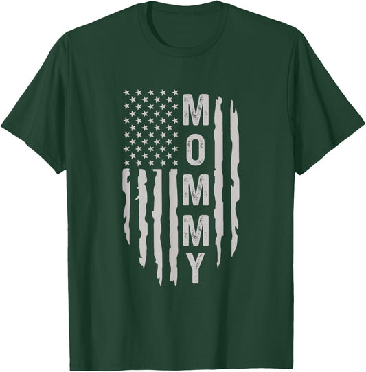 American Mommy USA Flag T-Shirt - T-Shirt | Forest