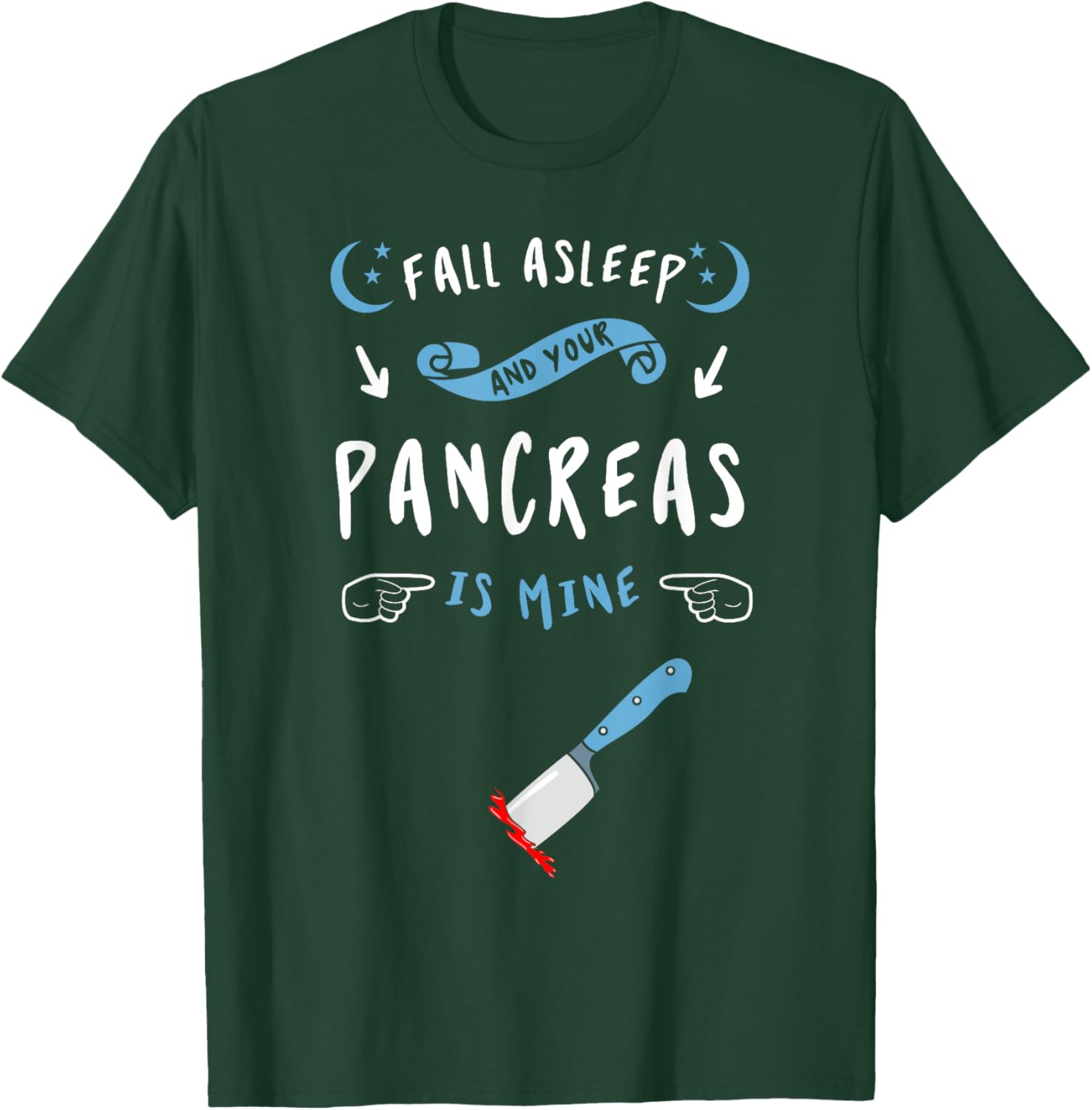 Diabetes Type 1 2 Diabetic Patient Pancreas Survivors T-Shirt - T-Shirt | Forest