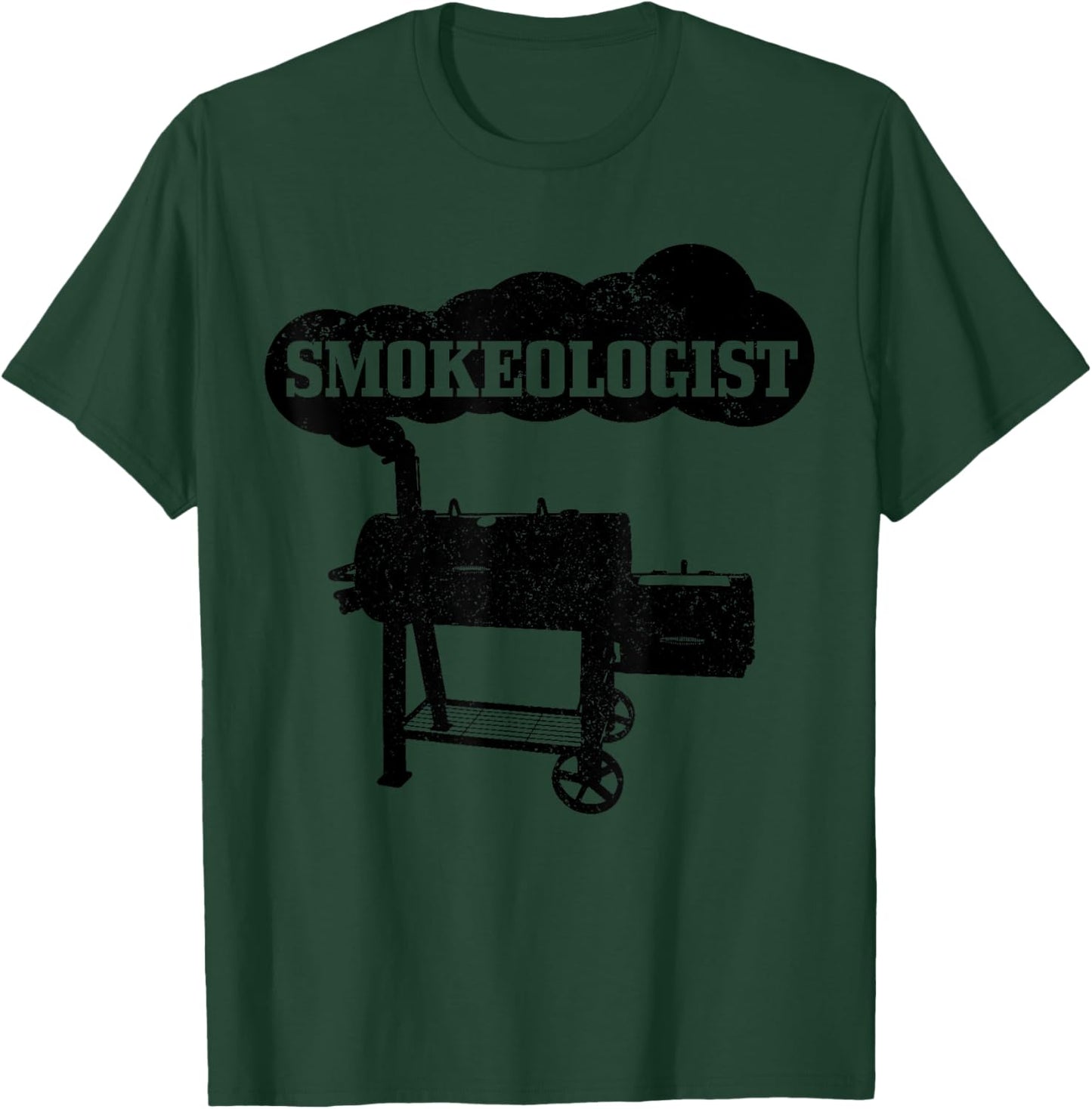 Smokeologist BBQ Grilling Chef Smoker Funny Barbecue T-Shirt - T-Shirt | Forest