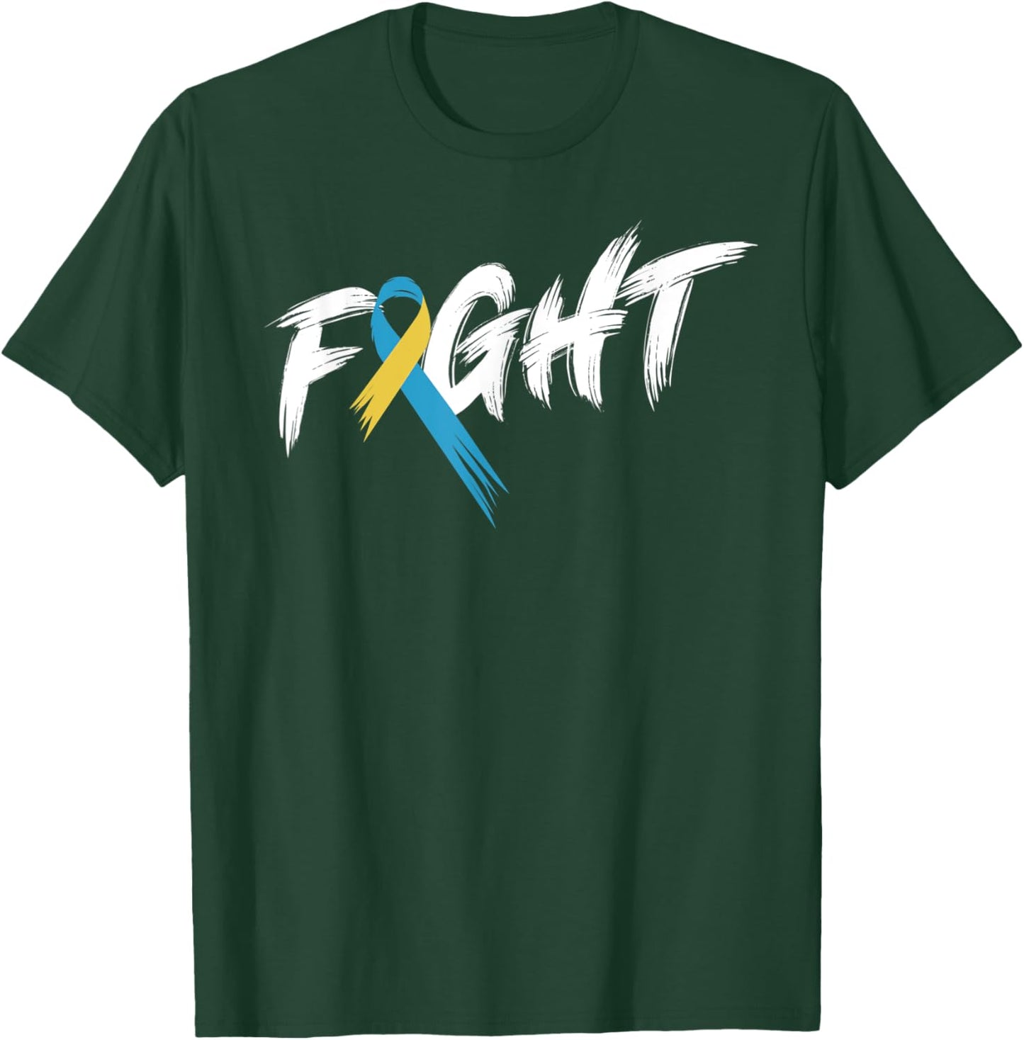National Down Syndrome Awareness Month Fight Vintage T21 T-Shirt - T-Shirt | Forest