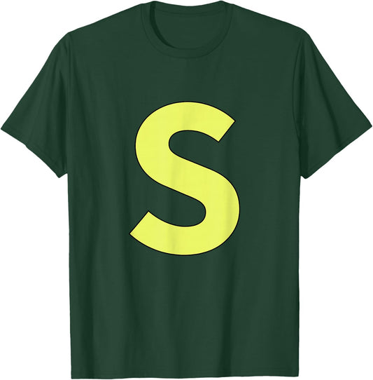 Funny Letter S Blue Halloween Costume T-Shirt - T-Shirt | Forest