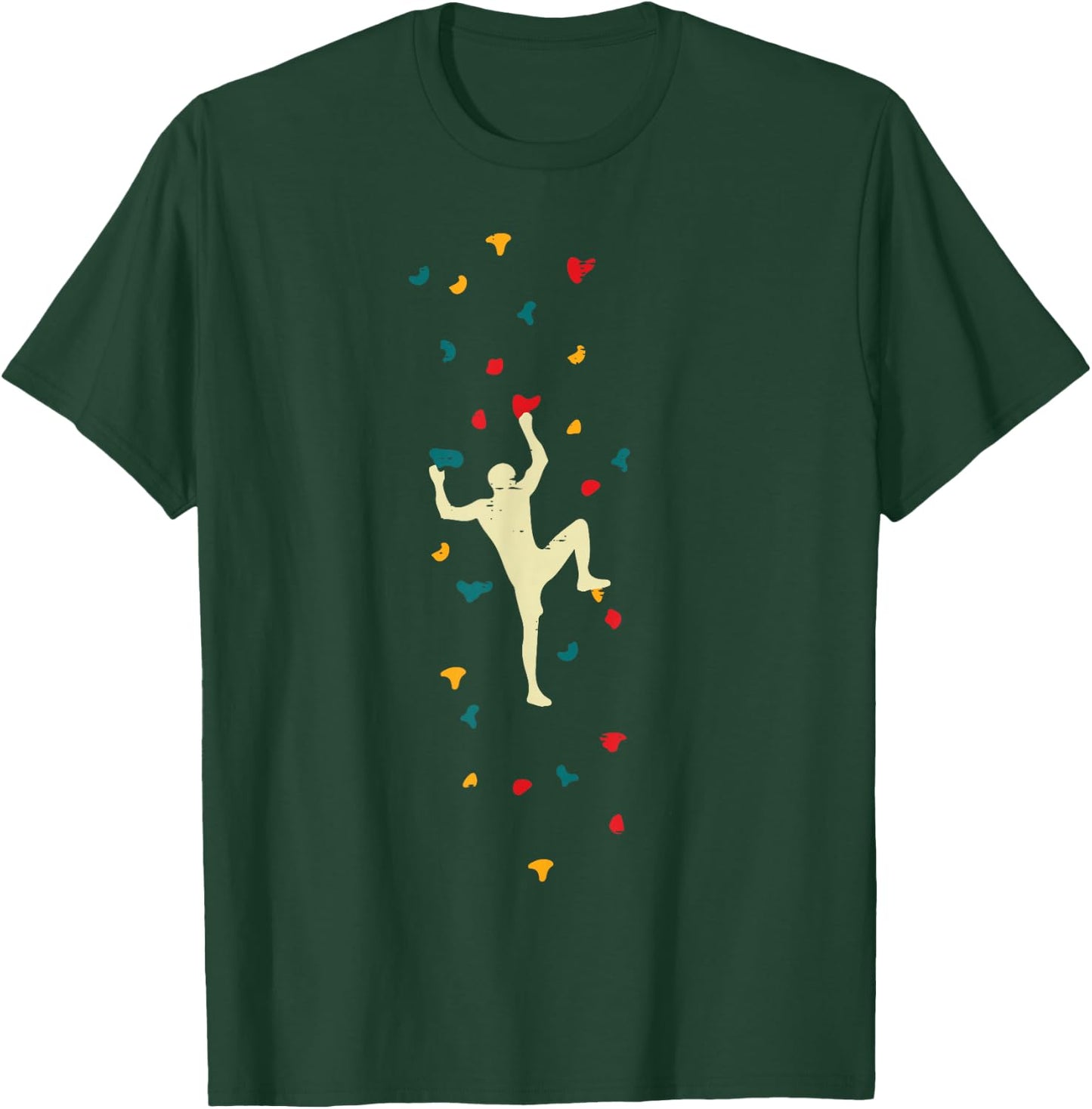 Indoor Climbing Bouldering Wall Climber Men Boys Kids Women T-Shirt - T-Shirt | Forest