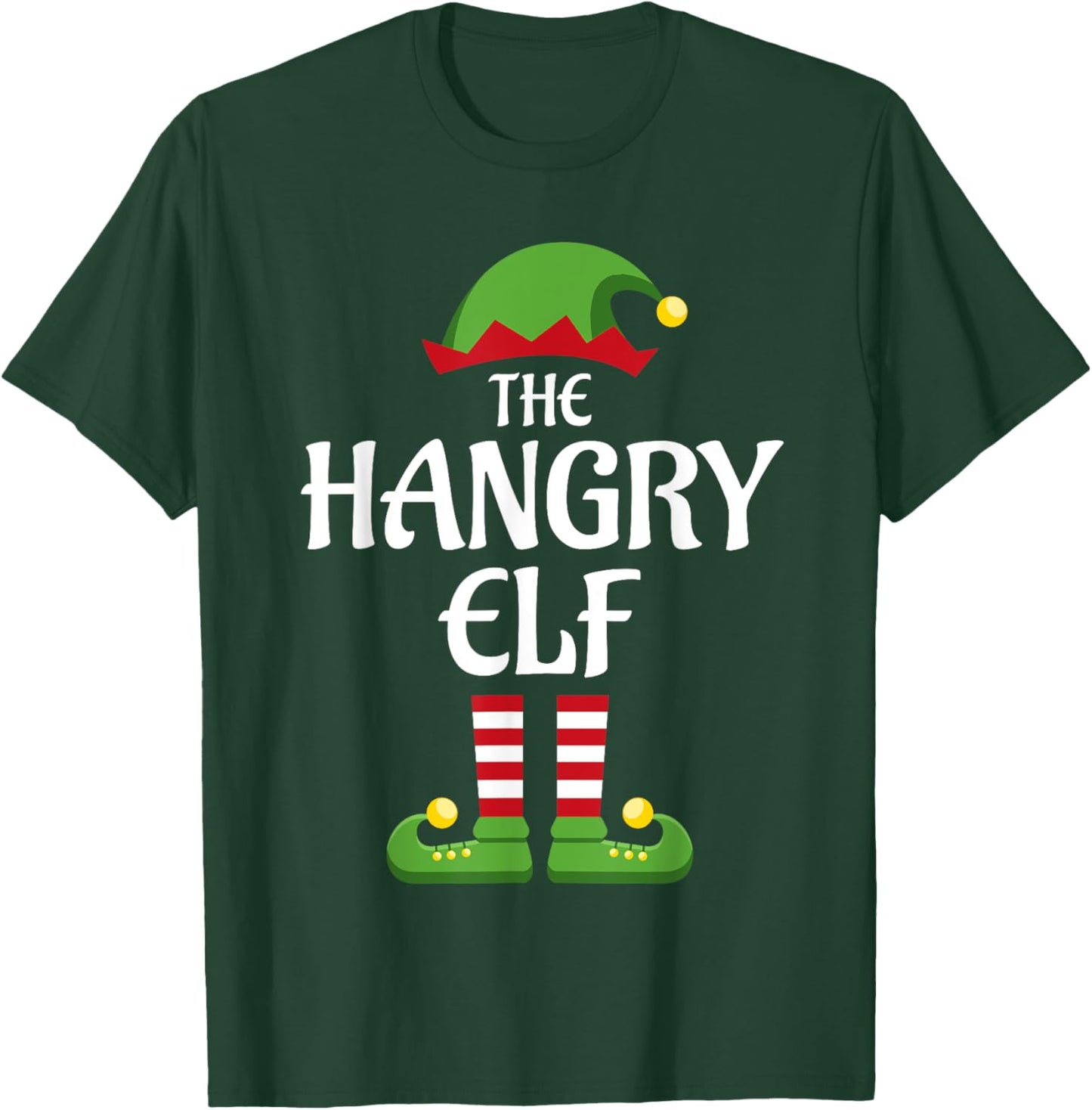 Hangry Elf Family Matching Group Christmas T-Shirt - T-Shirt | Forest