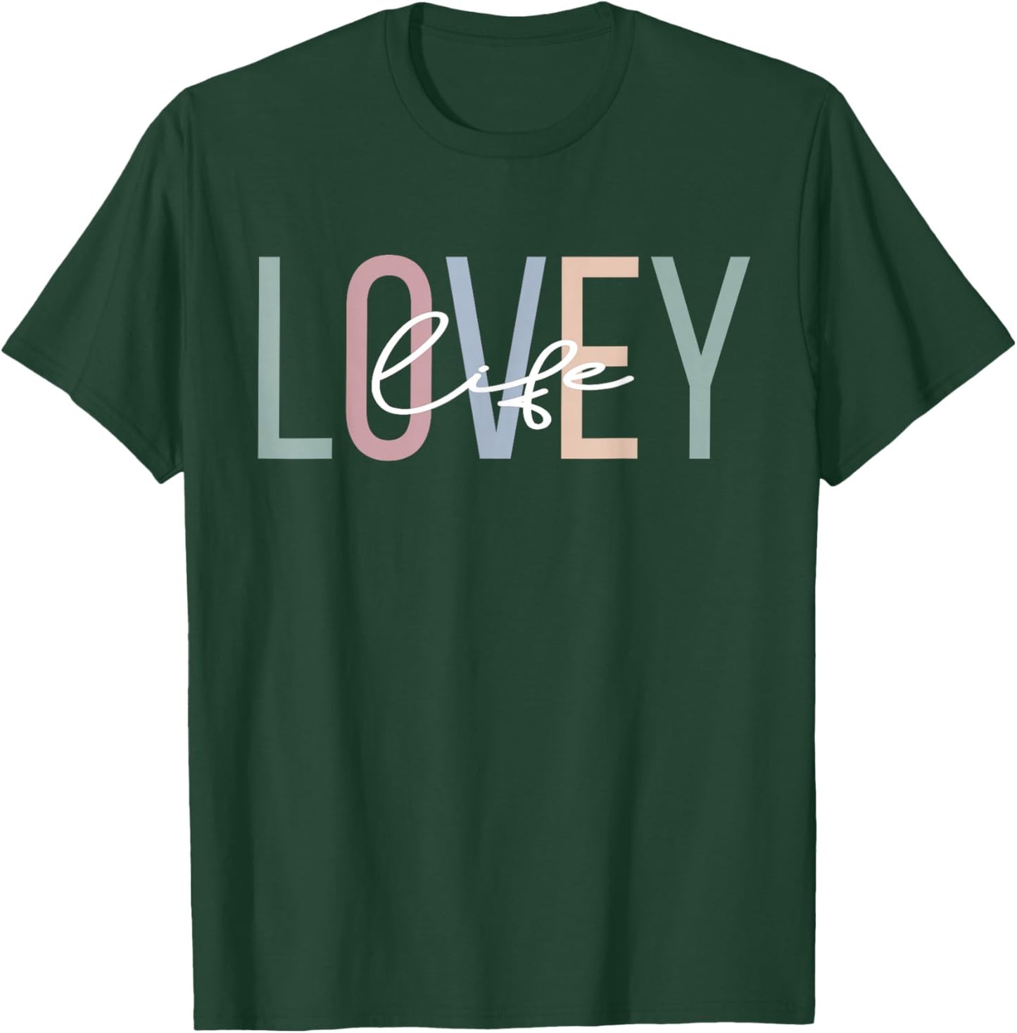 Lovey Life Lovey Grandma Boho Lovey Grandmother T-Shirt - T-Shirt | Forest
