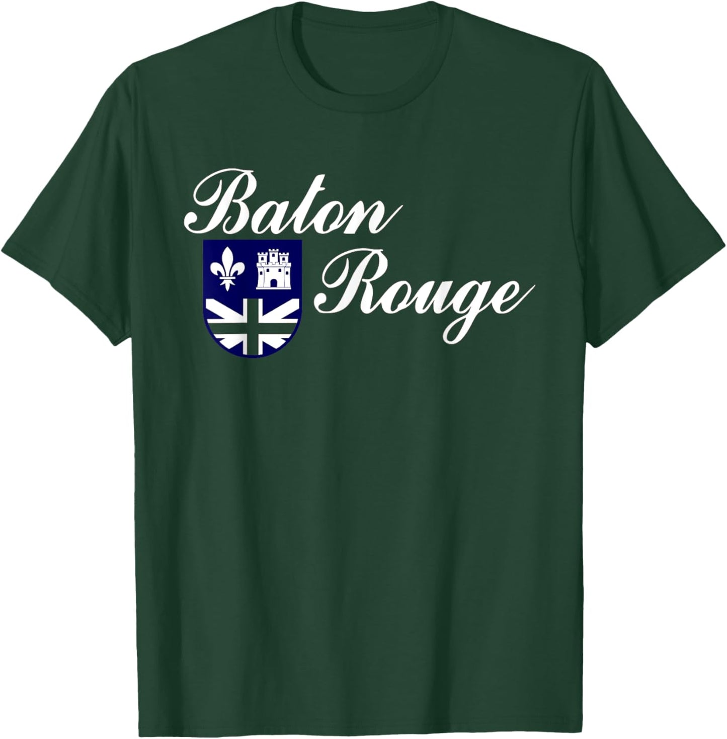 Baton Rouge Louisiana Flag T-Shirt - T-Shirt | Forest