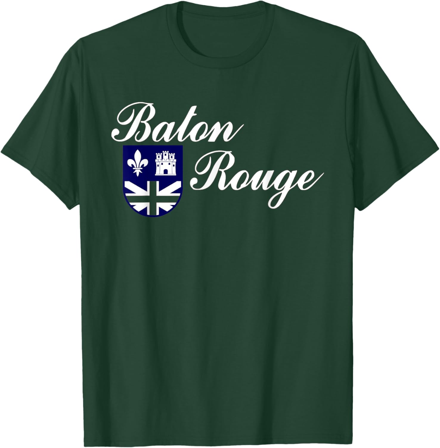 Baton Rouge Louisiana Flag T-Shirt - T-Shirt | Forest