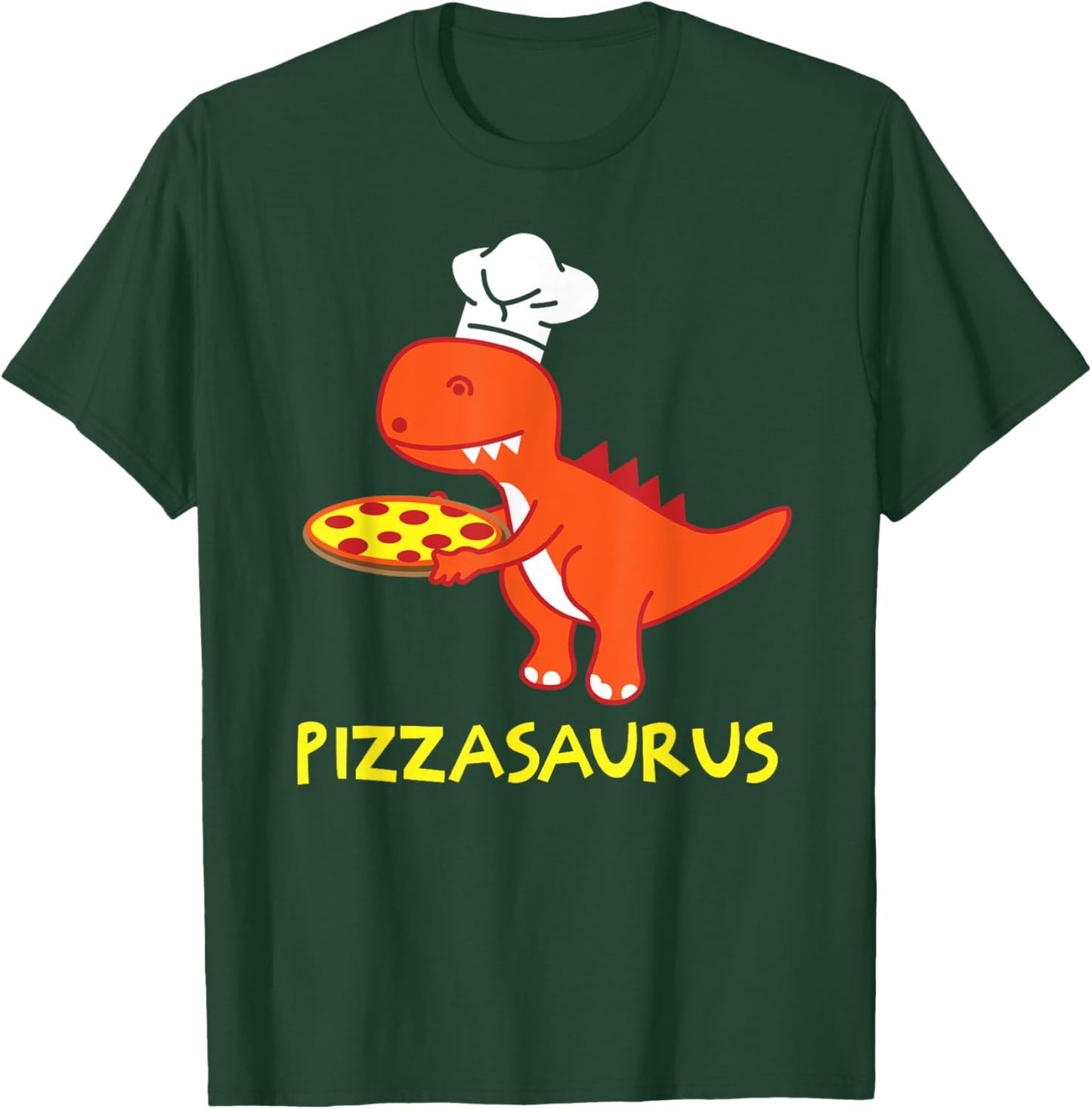 Pizzasaurus T-Rex Dinosaur Pepperoni Pizza Halloween Funny T-Shirt - T-Shirt | Forest
