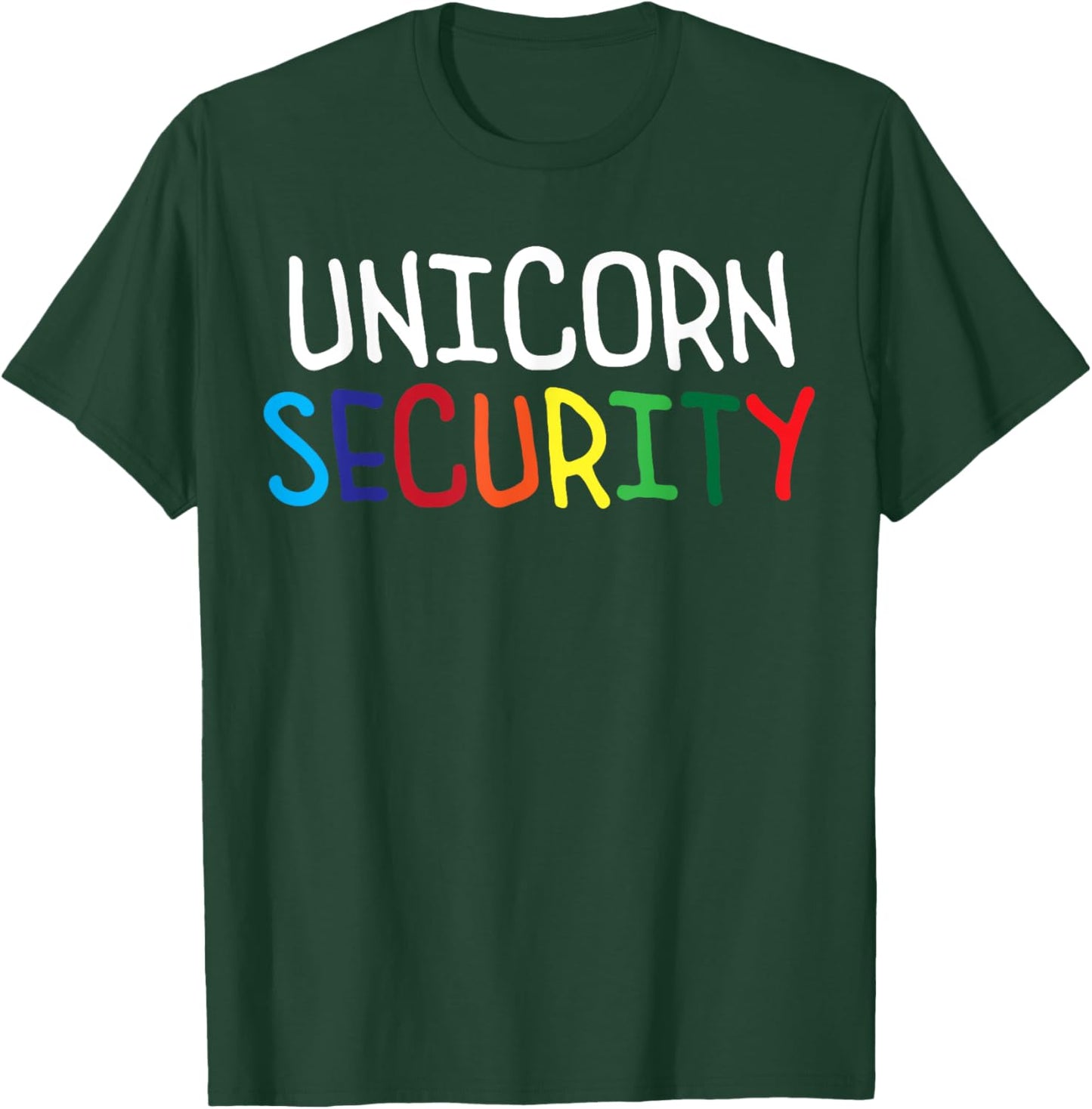 Halloween Mother Daughter Costume Unicorn Security Dad Mom T-Shirt - T-Shirt | Forest