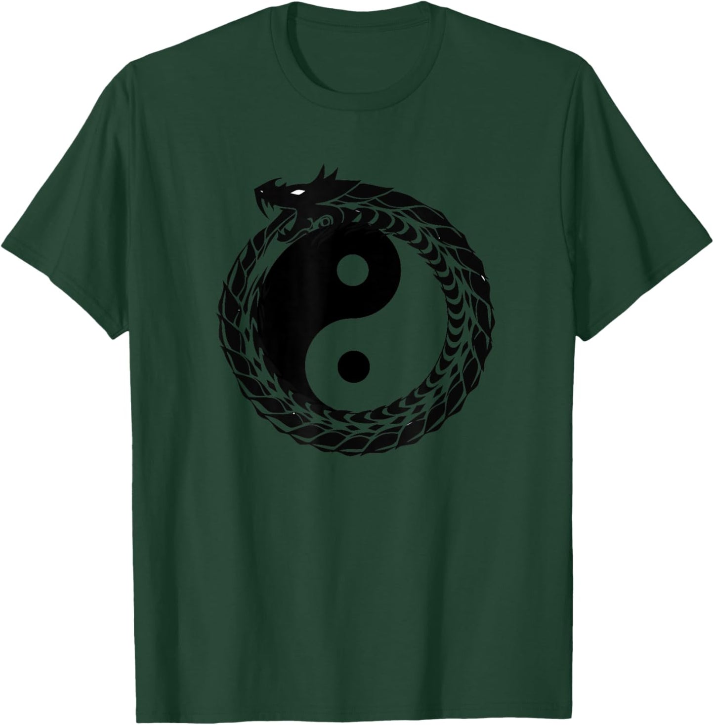 Yin Yang Dragon Feng Shui Ying Yang Taoism Zen Buddhism T-Shirt - T-Shirt | Forest