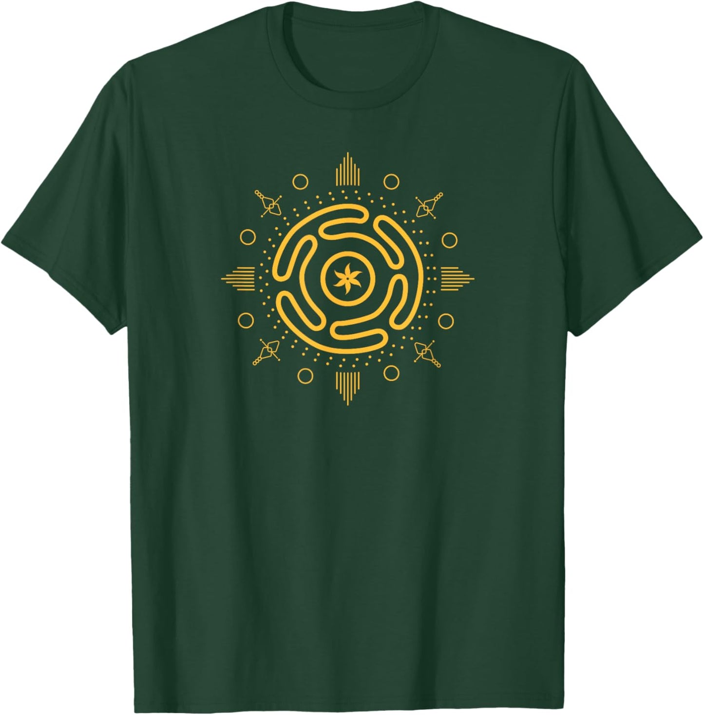 Pagan Wicca Symbol Hecate Wheel Goddess Pagan Hekate Symbol T-Shirt - T-Shirt | Forest