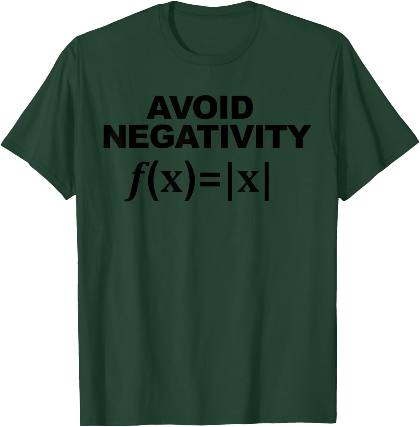 Avoid Negativity math pun Avoid Negativity T-Shirt - T-Shirt | Forest