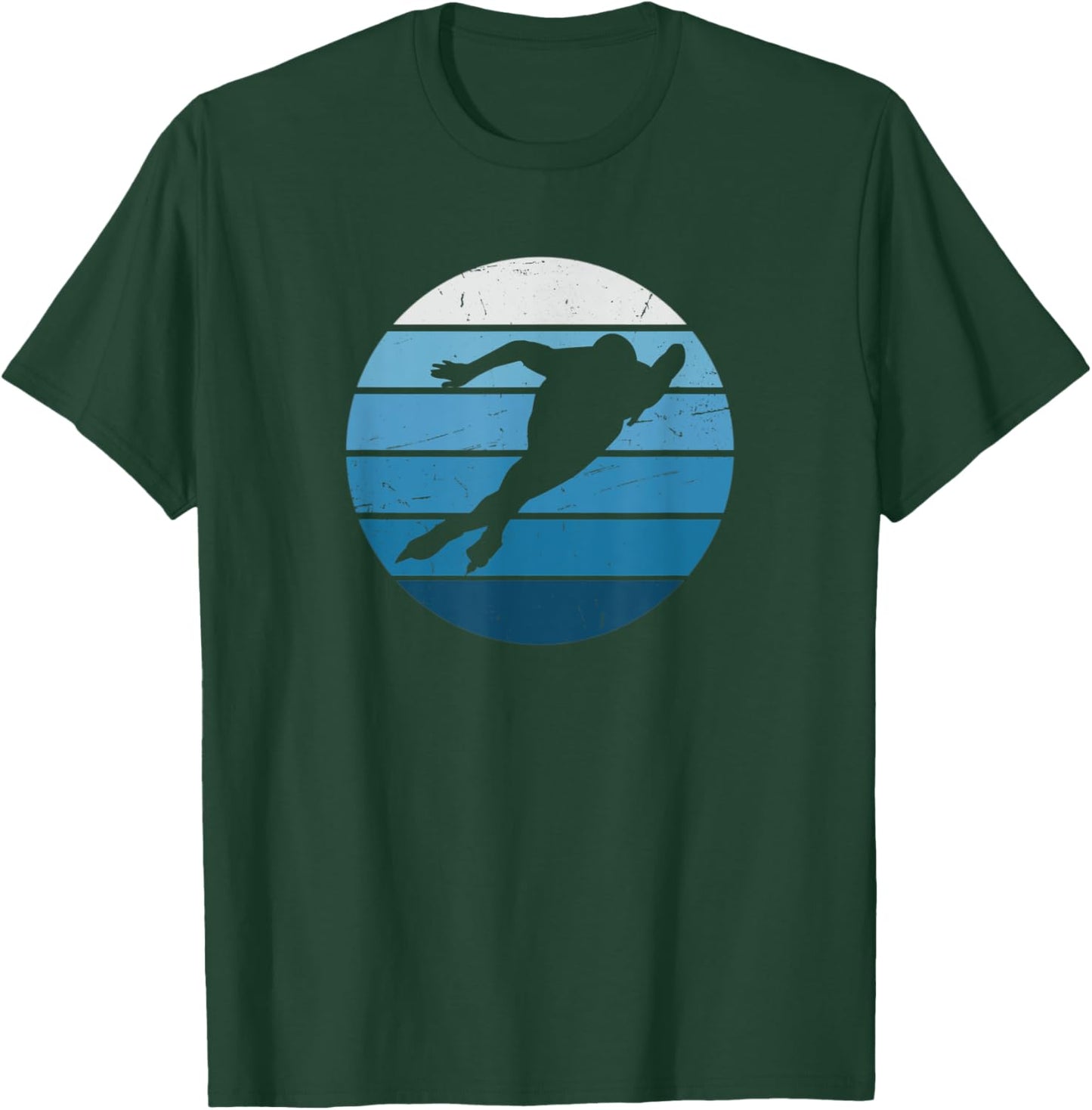 Speed Skating Retro Speed Skating Speed Skating T-Shirt - T-Shirt | Forest