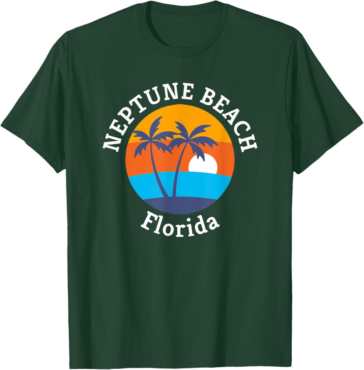 Neptune Beach Florida Summer Vacation Souvenir Men Women T-Shirt - T-Shirt | Forest