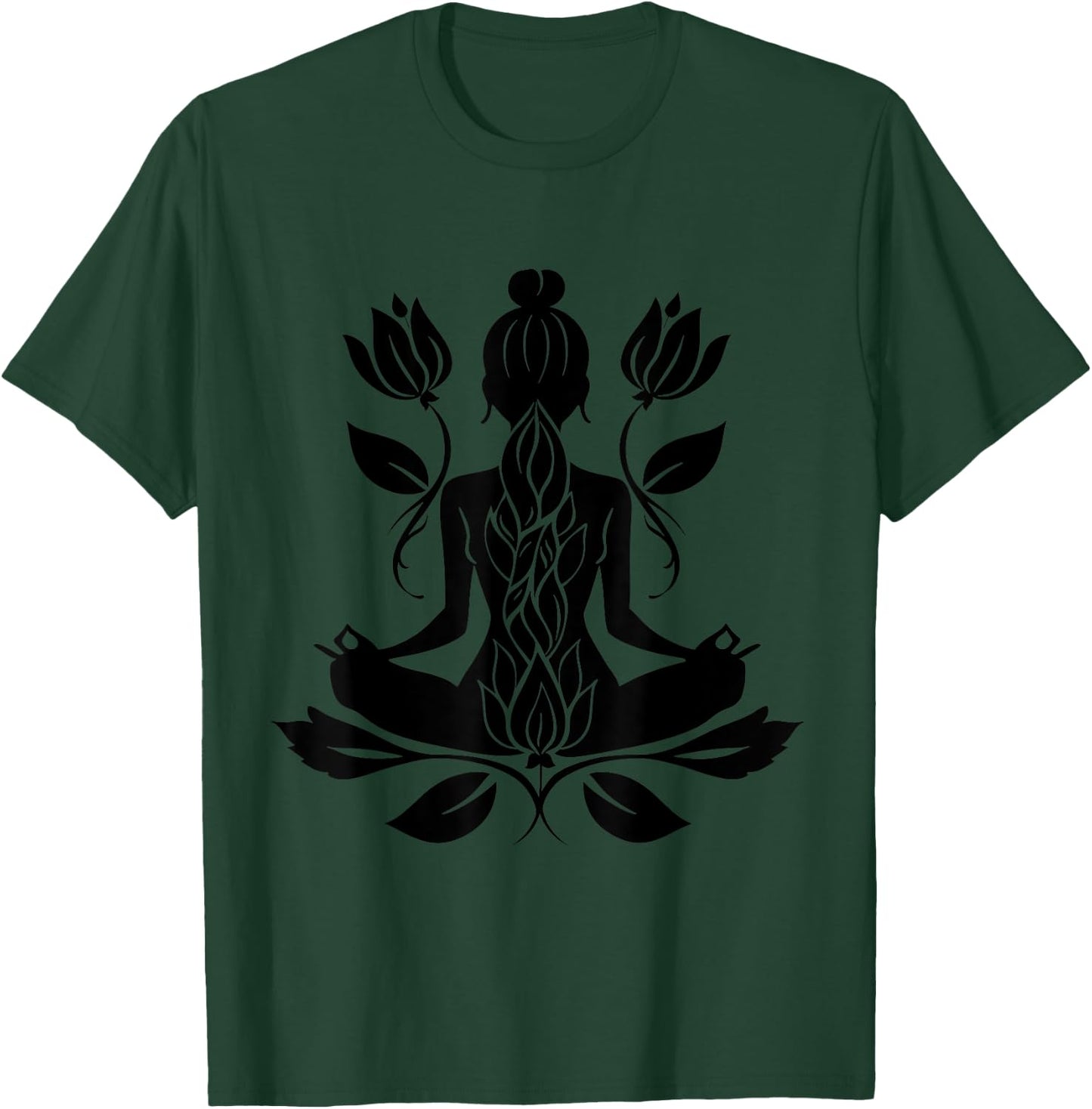 Meditation Buddhist Spiritual Yoga Zen Buddha Spirituality T-Shirt - T-Shirt | Forest
