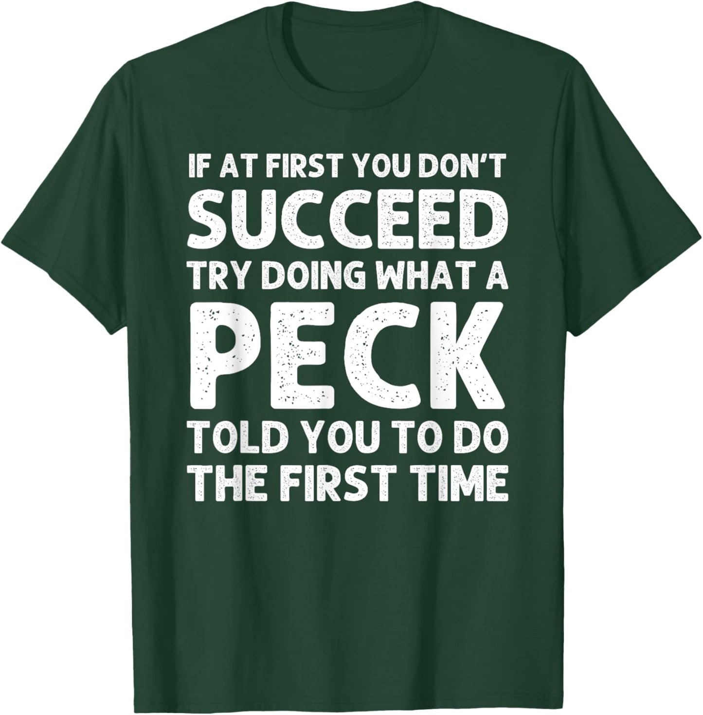 PECK Funny Surname Family Tree Birthday Reunion Idea T-Shirt - T-Shirt | Forest