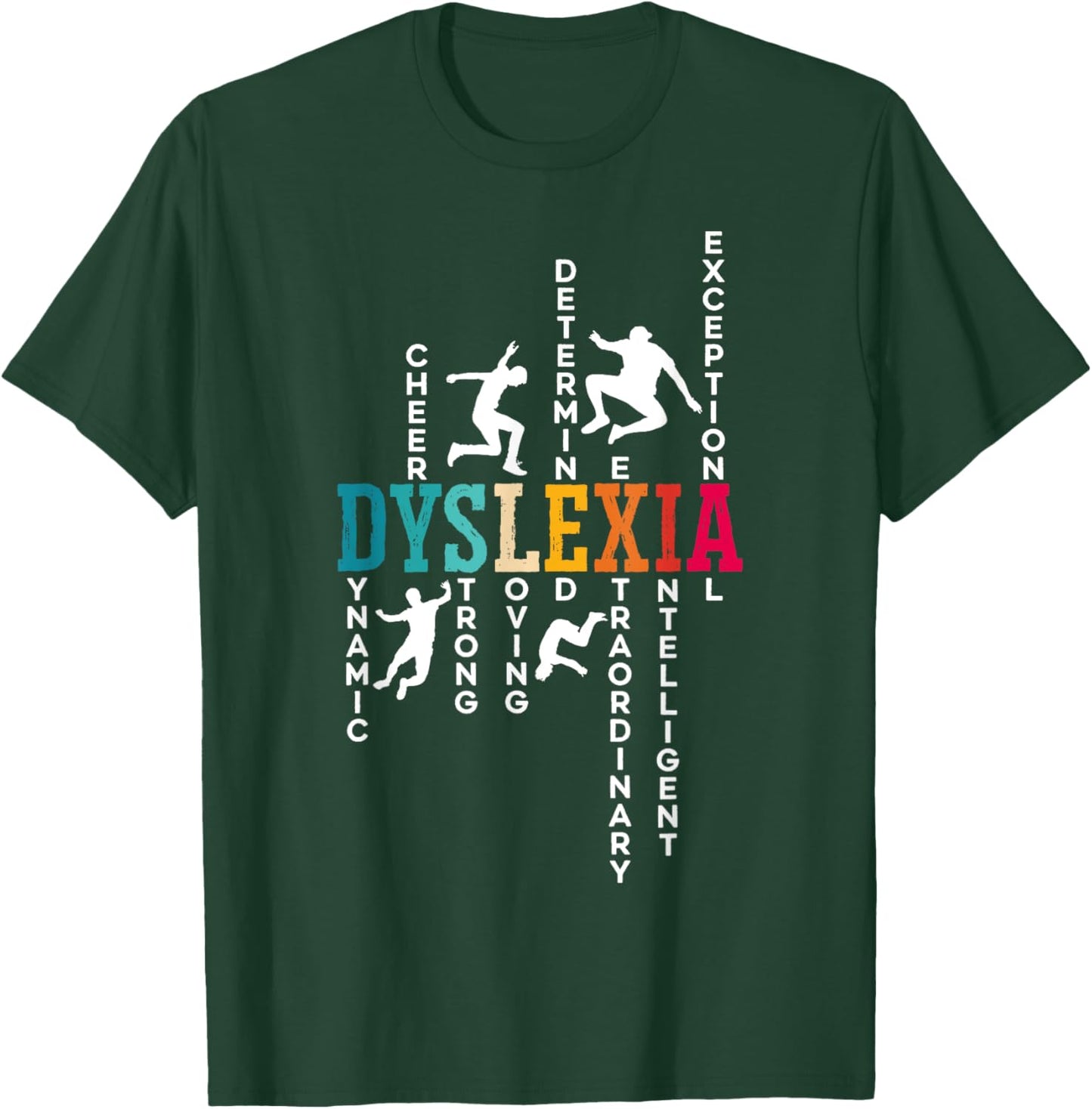 Dyslexia Awareness Dyslexic SteMi Apparel -Adults Black Short Sleeve Small T-Shirt - T-Shirt | Forest