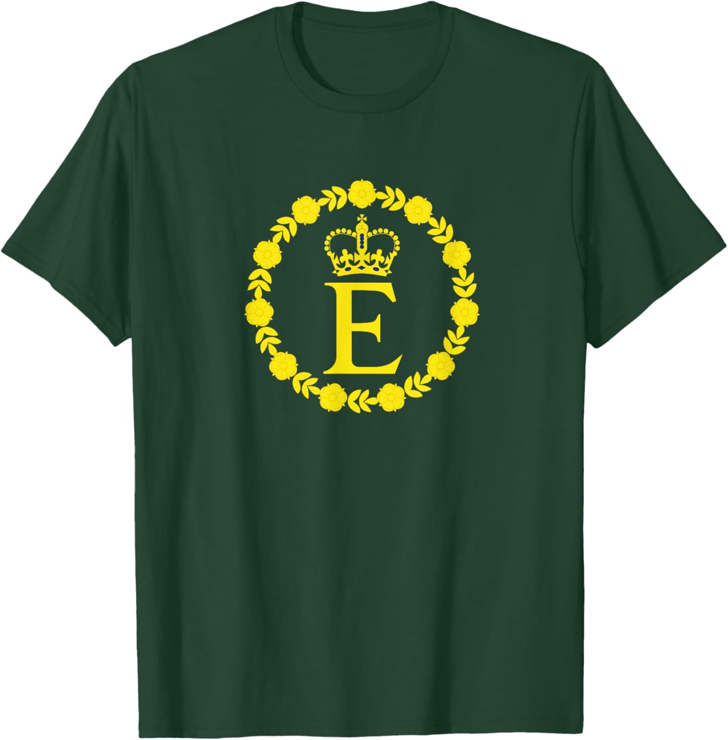 Elizabeth II Flag Queen British Crown Platinum Anniversary T-Shirt - T-Shirt | Forest