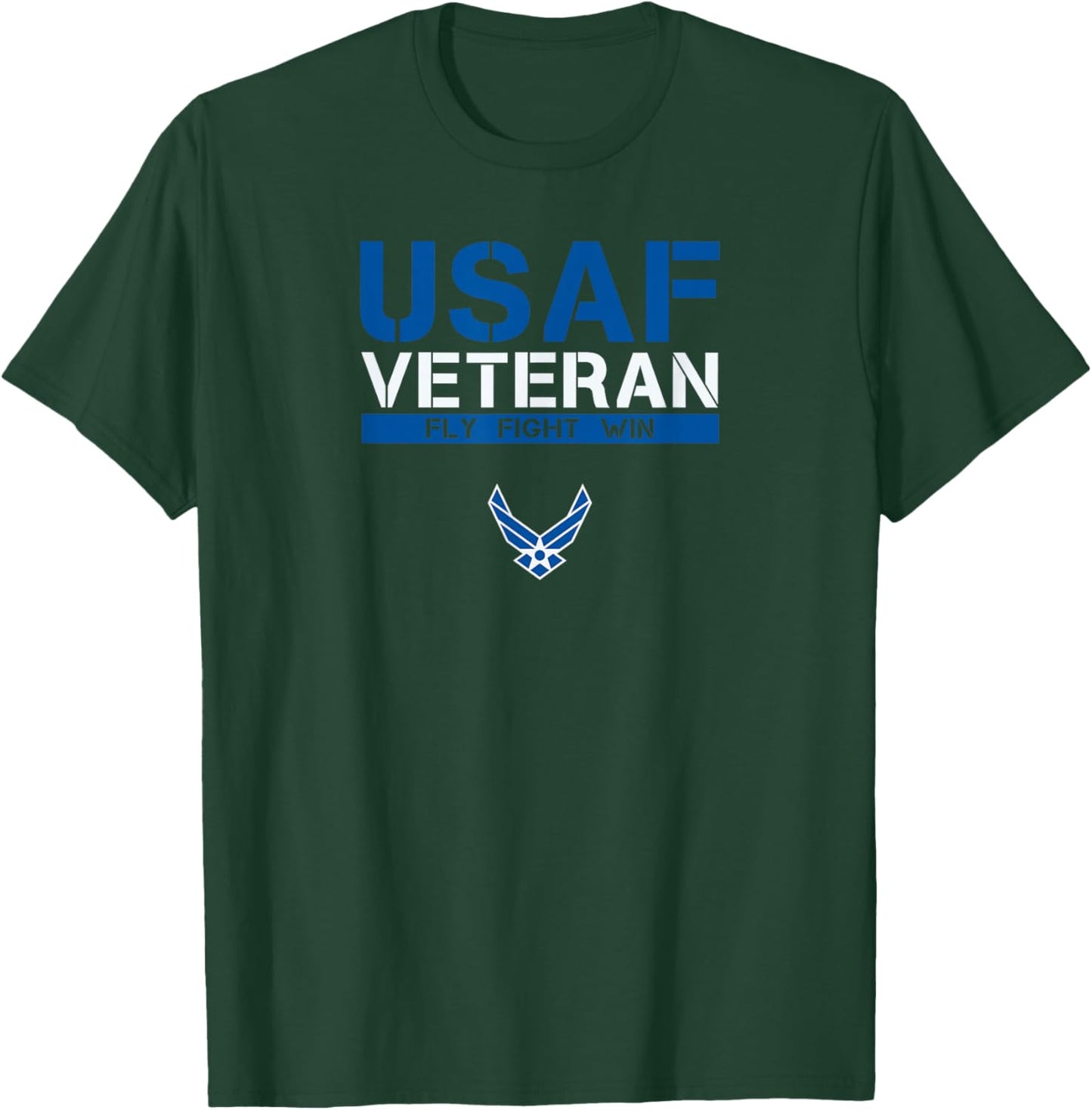 USAF Veteran - Fly Fight Win T-Shirt - T-Shirt | Forest