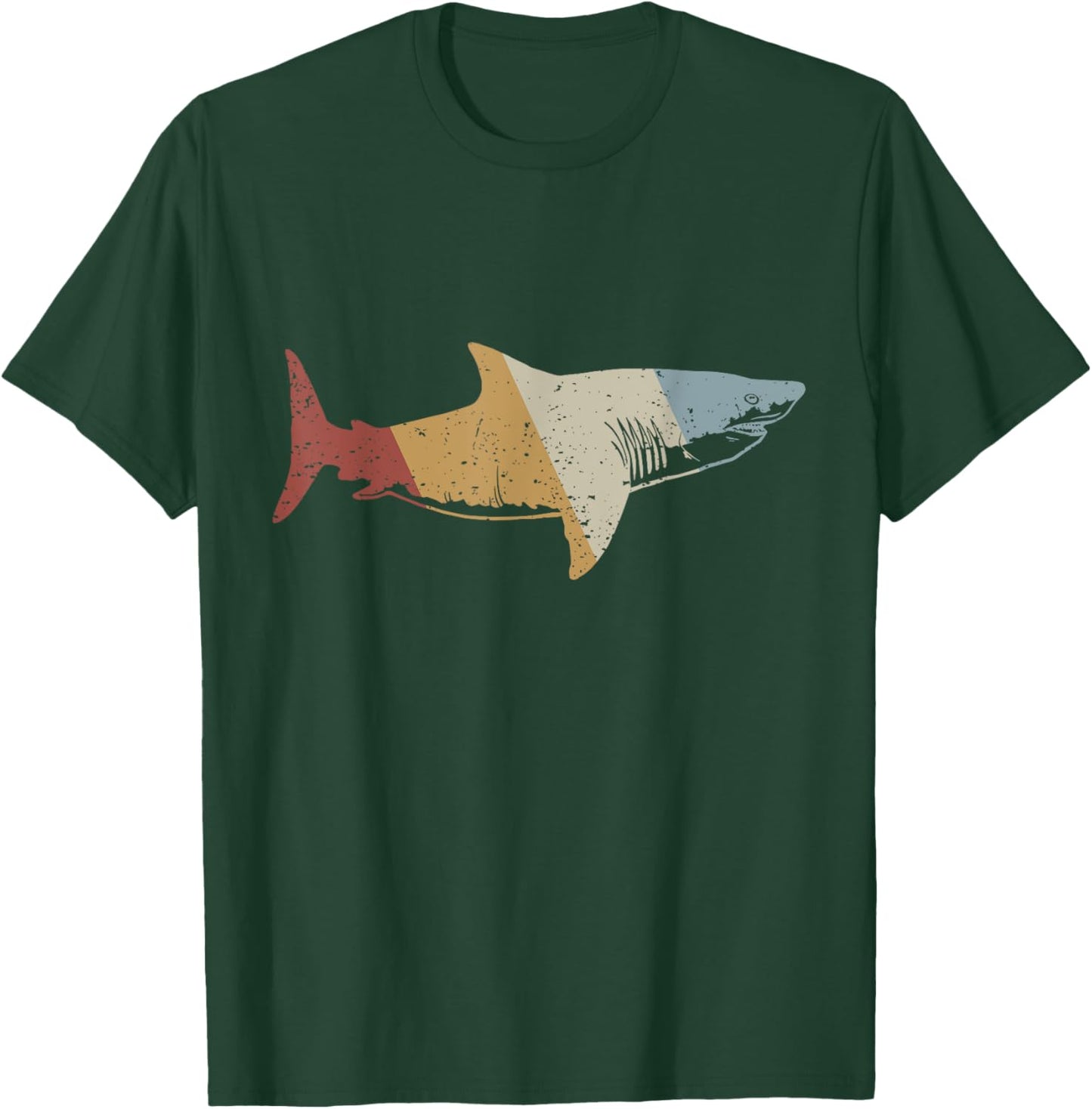 Shark Retro Style Vintage T-Shirt - T-Shirt | Forest