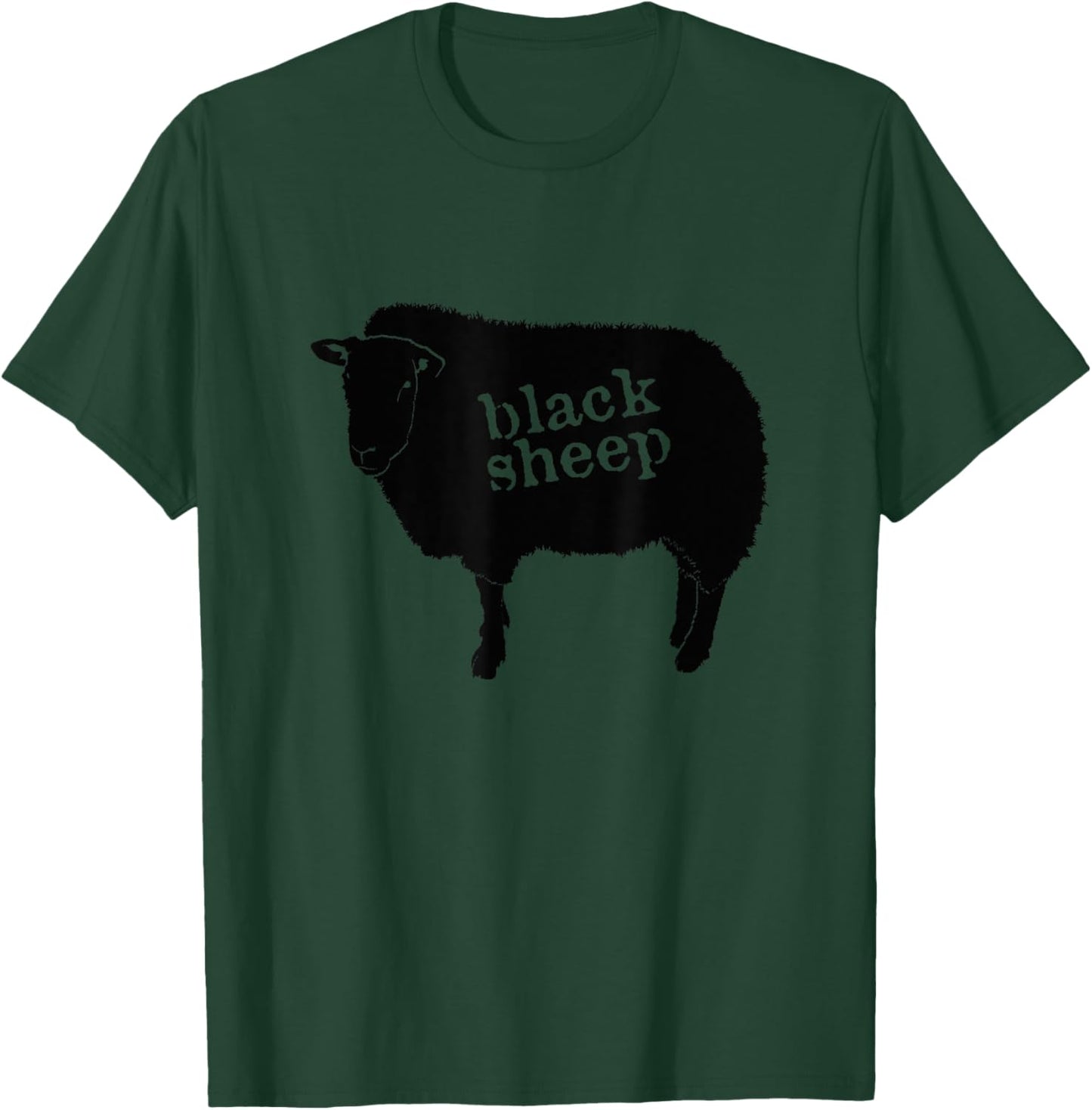 Black Sheep Misfit Outcast Rebel T-Shirt - T-Shirt | Forest