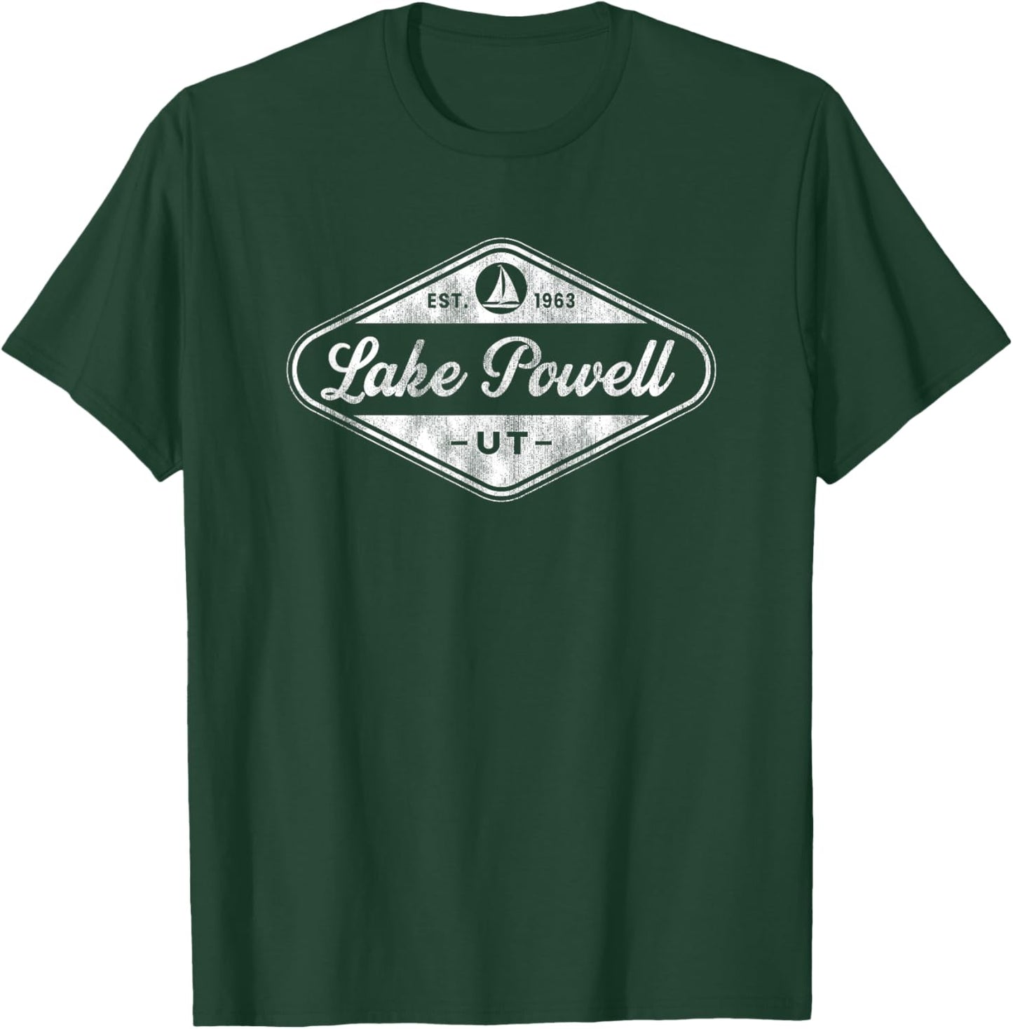 Retro Lake Powell Arizona Vacation Fishing Boat Souvenir T-Shirt - T-Shirt | Forest
