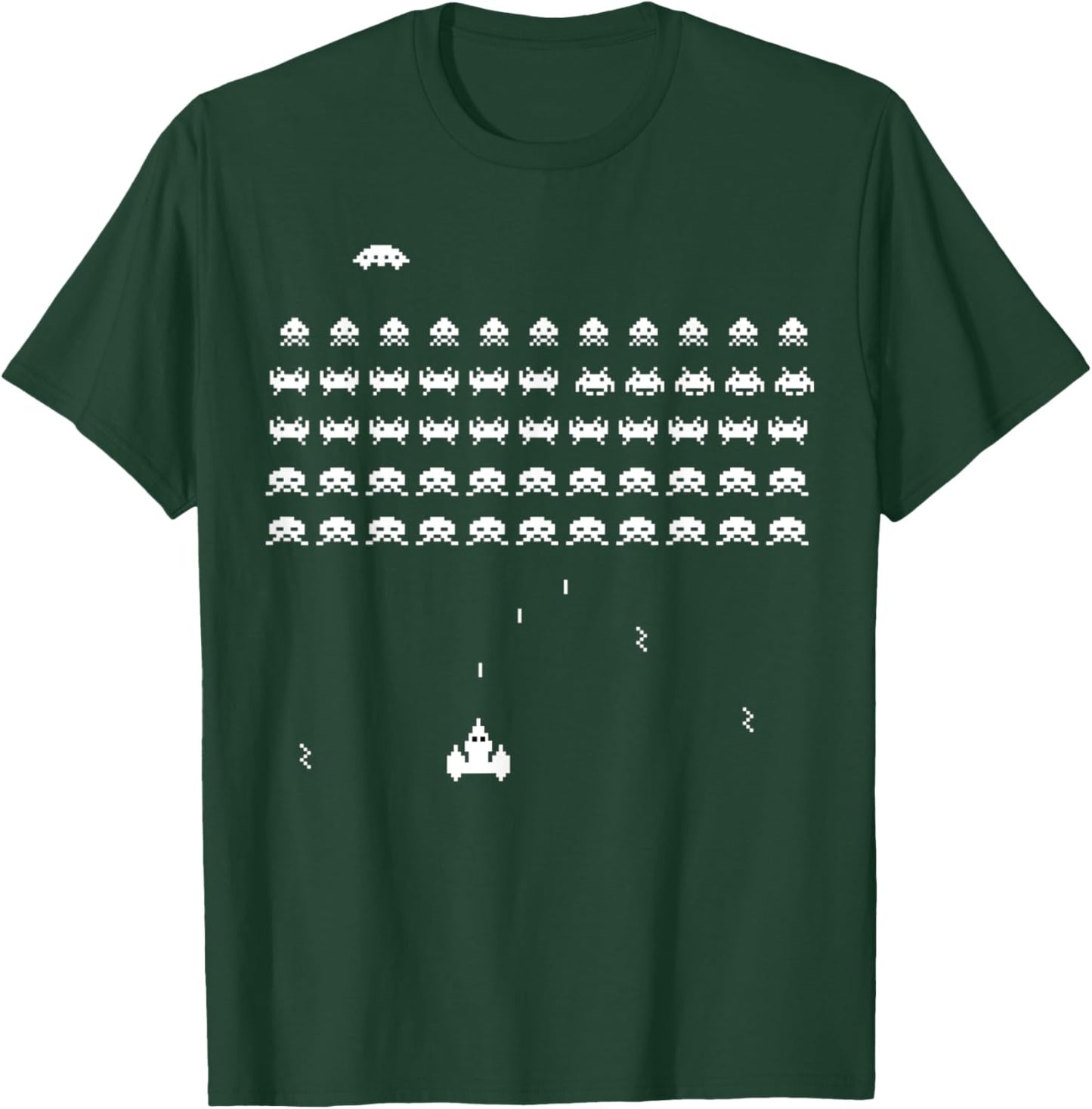 Retro Vintage video game space shooter arcade T-Shirt - T-Shirt | Forest
