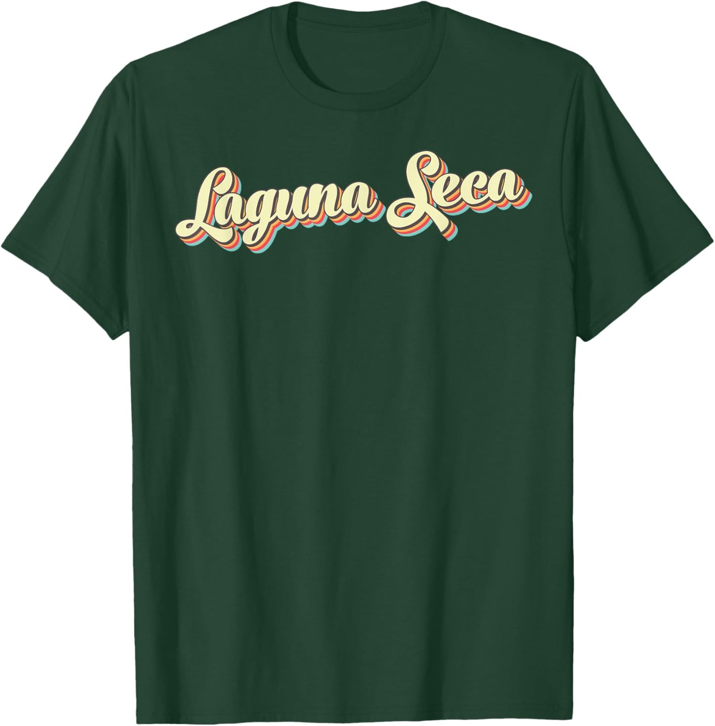 Laguna Seca Retro Art Baseball Font Vintage T-Shirt - T-Shirt | Forest