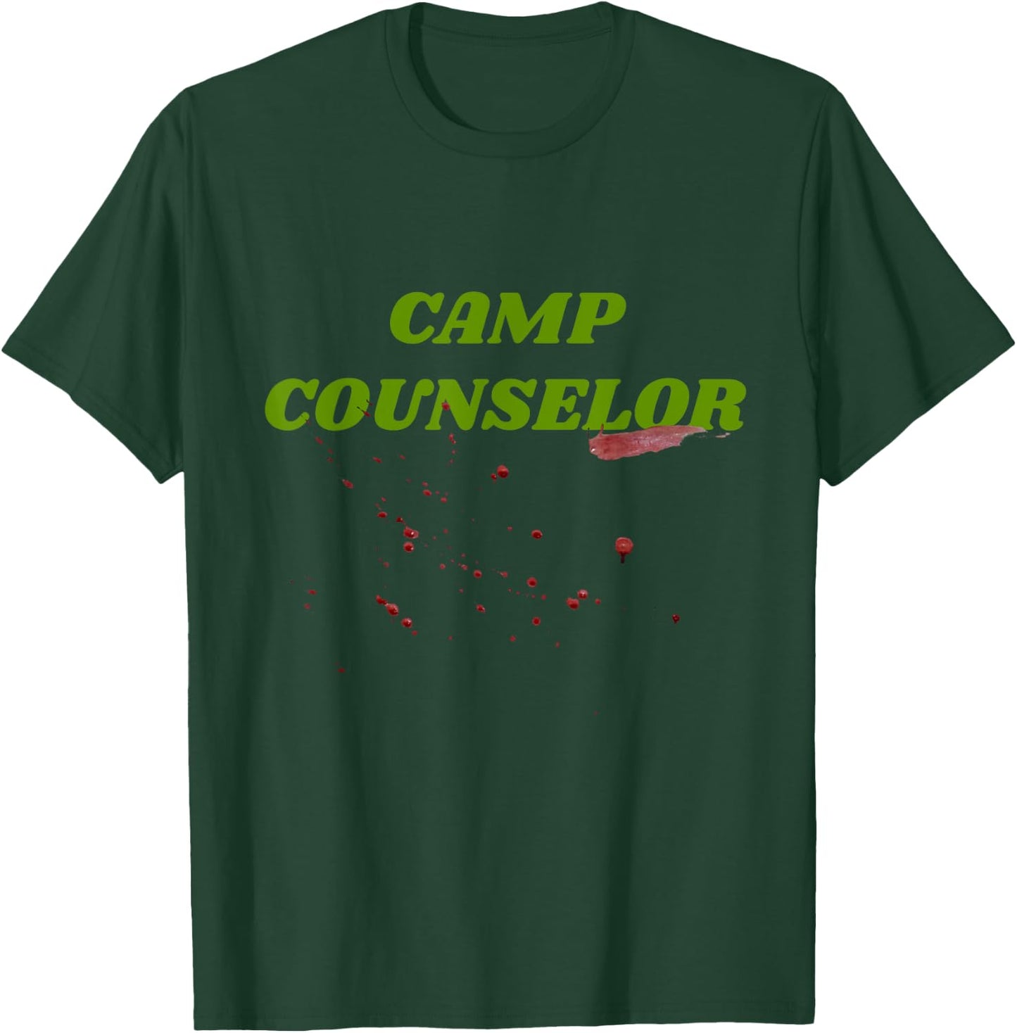 Horror Fan 80s Movie Camp Counselor Blood Halloween Costume T-Shirt - T-Shirt | Forest