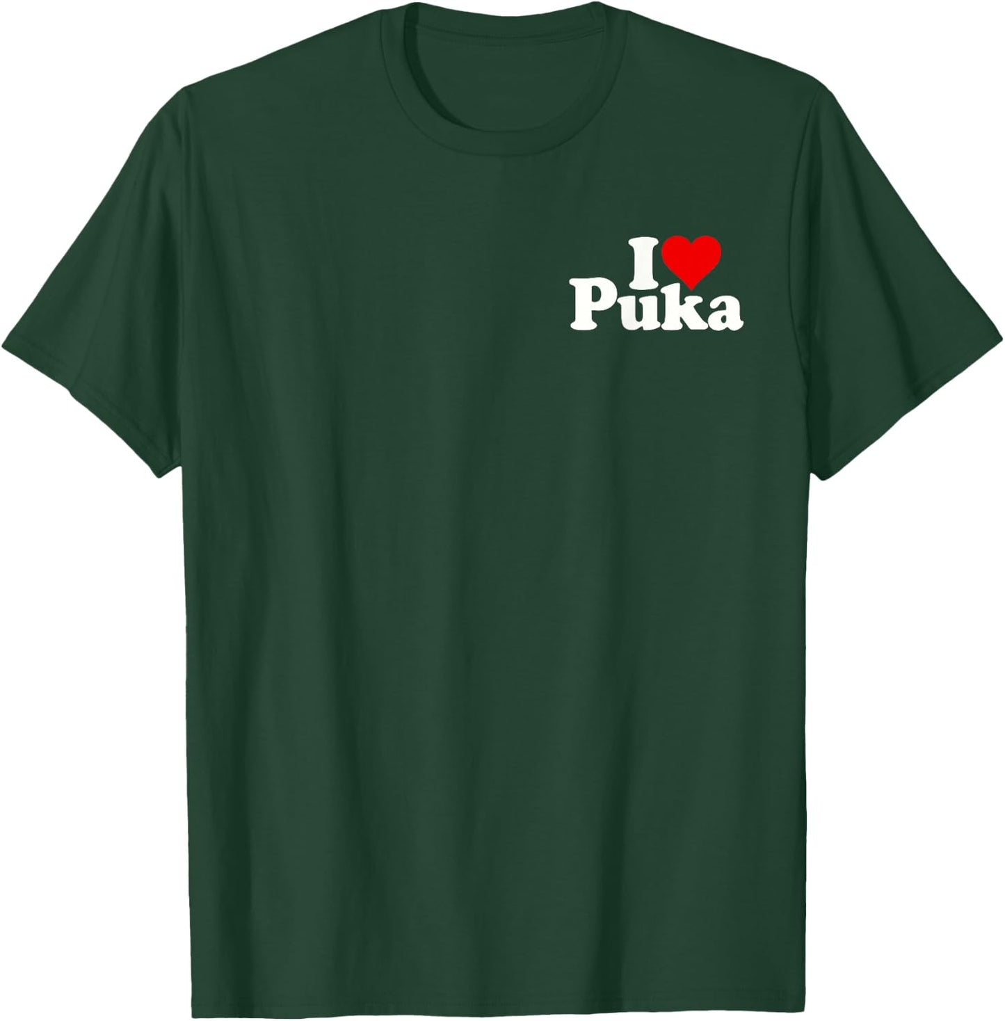 I Love Heart Puka T-Shirt - T-Shirt | Forest